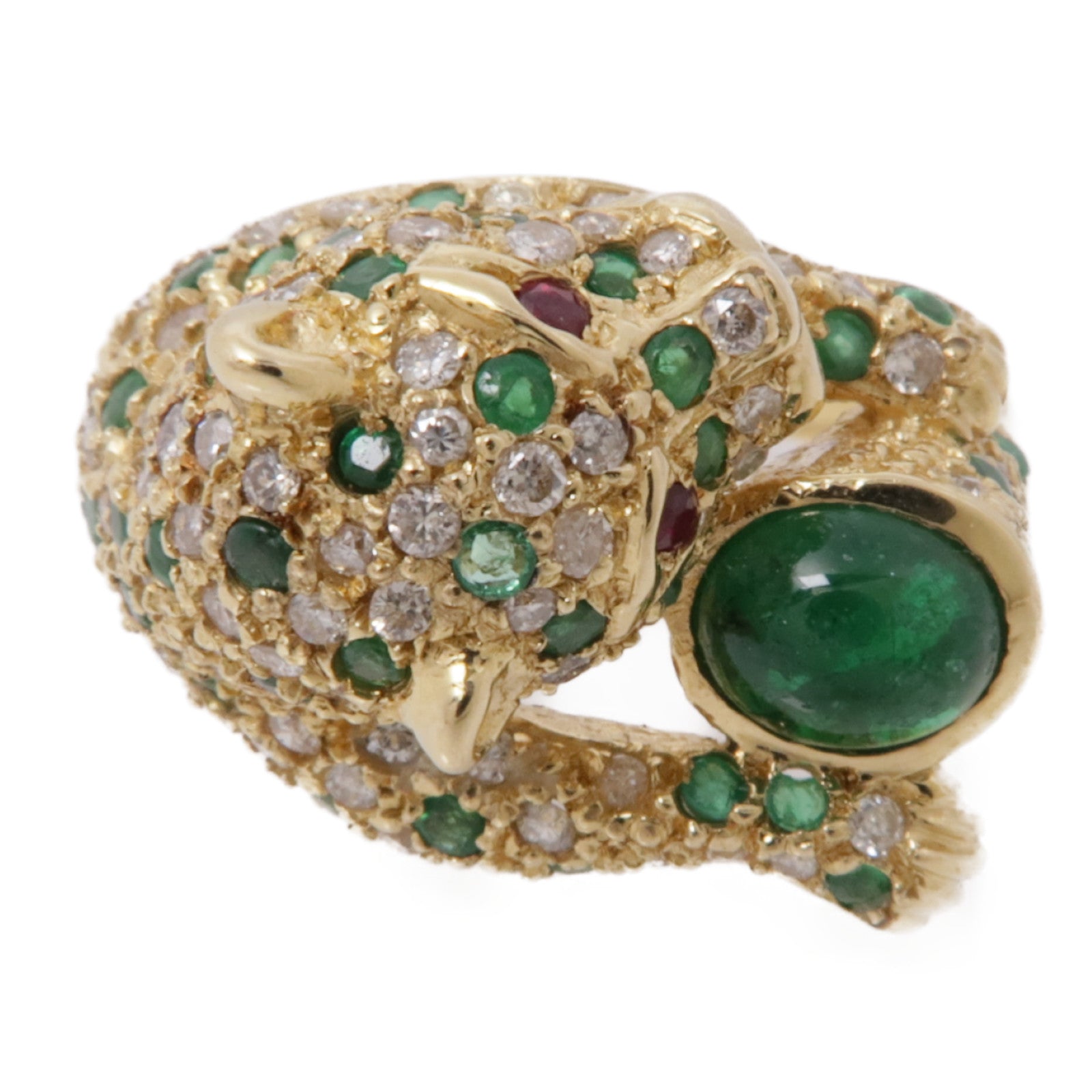 JEWELRY【激減優惠】 18K黃金Emerald Ring 綠寶石戒指 US#6.5