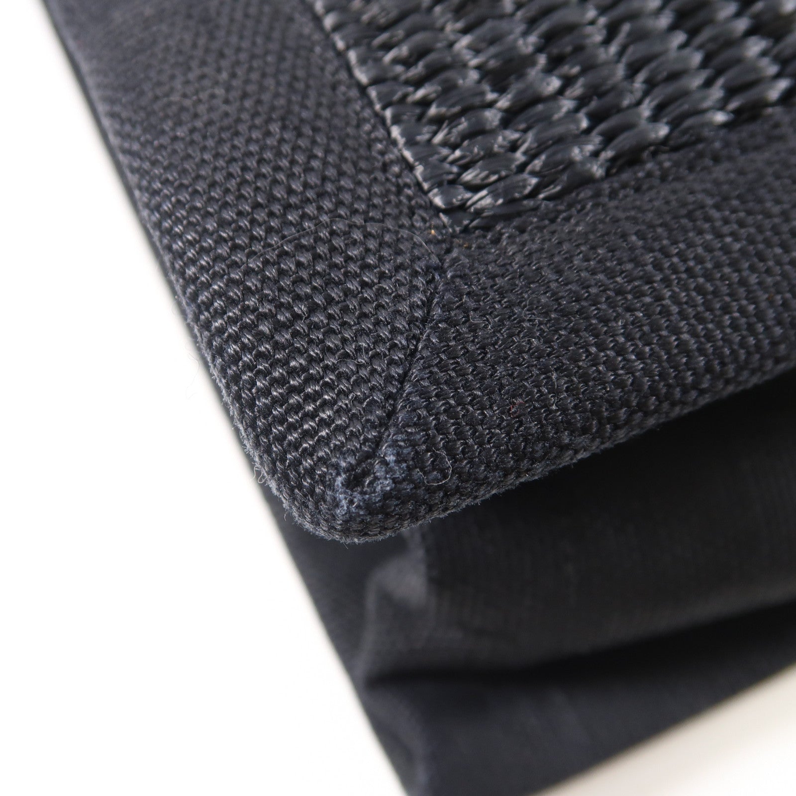 SAINT LAURENT 帆布Rive Gauche Tote銀扣手挽袋黑色