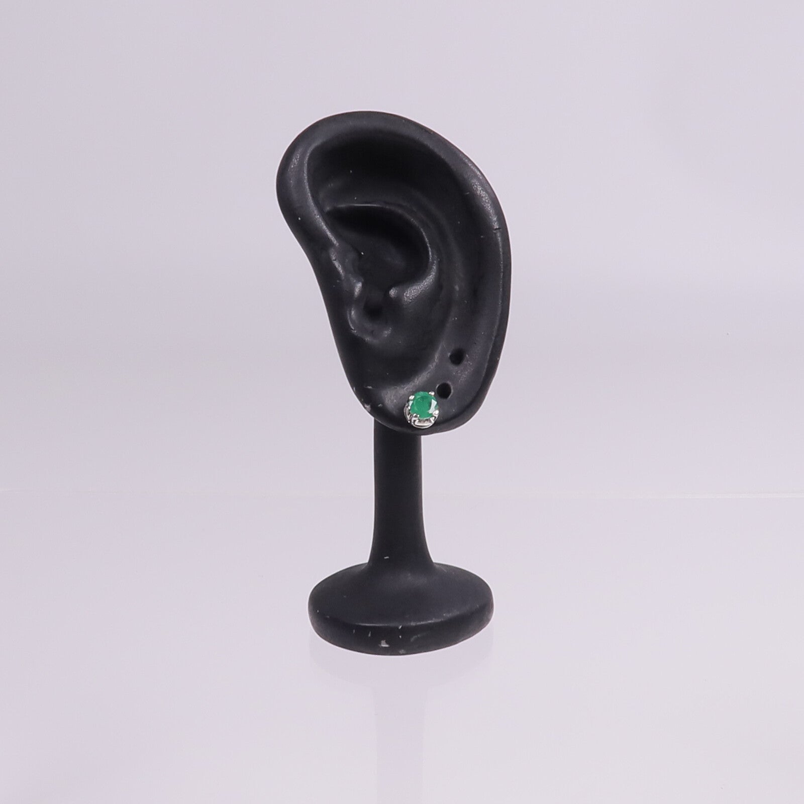 JEWELRY 18K白金Emerald Earrings綠寶石耳環