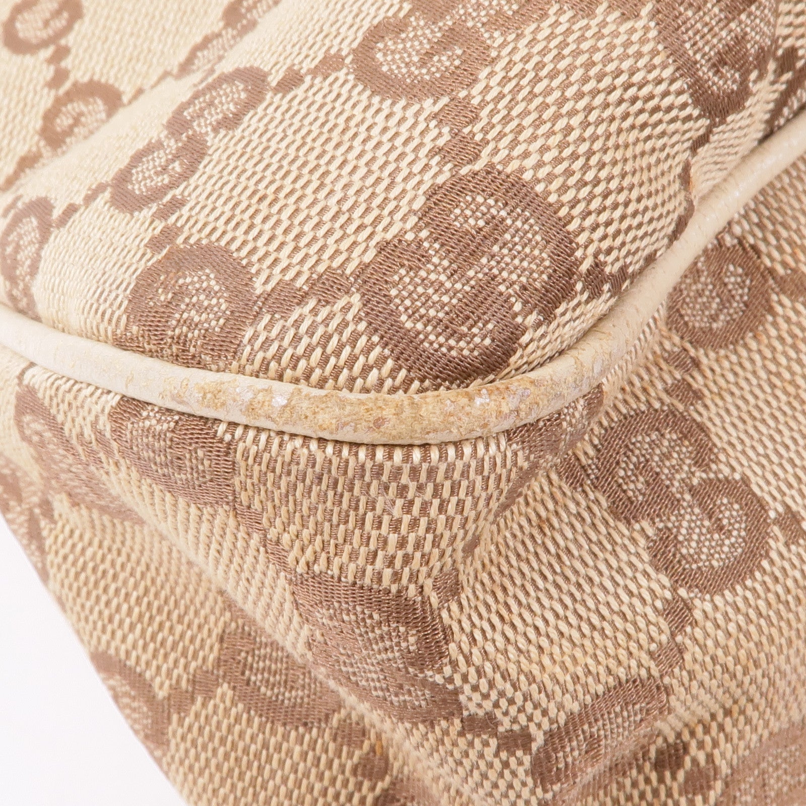 GUCCI 帆布Shoulder Bag金扣肩背袋