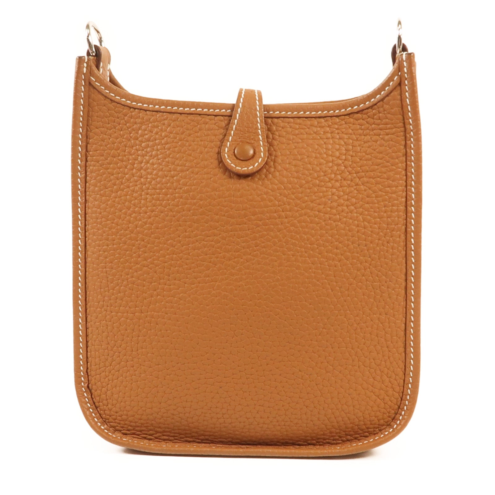 HERMES Clemence皮革Evelyne TPM銀扣肩背袋