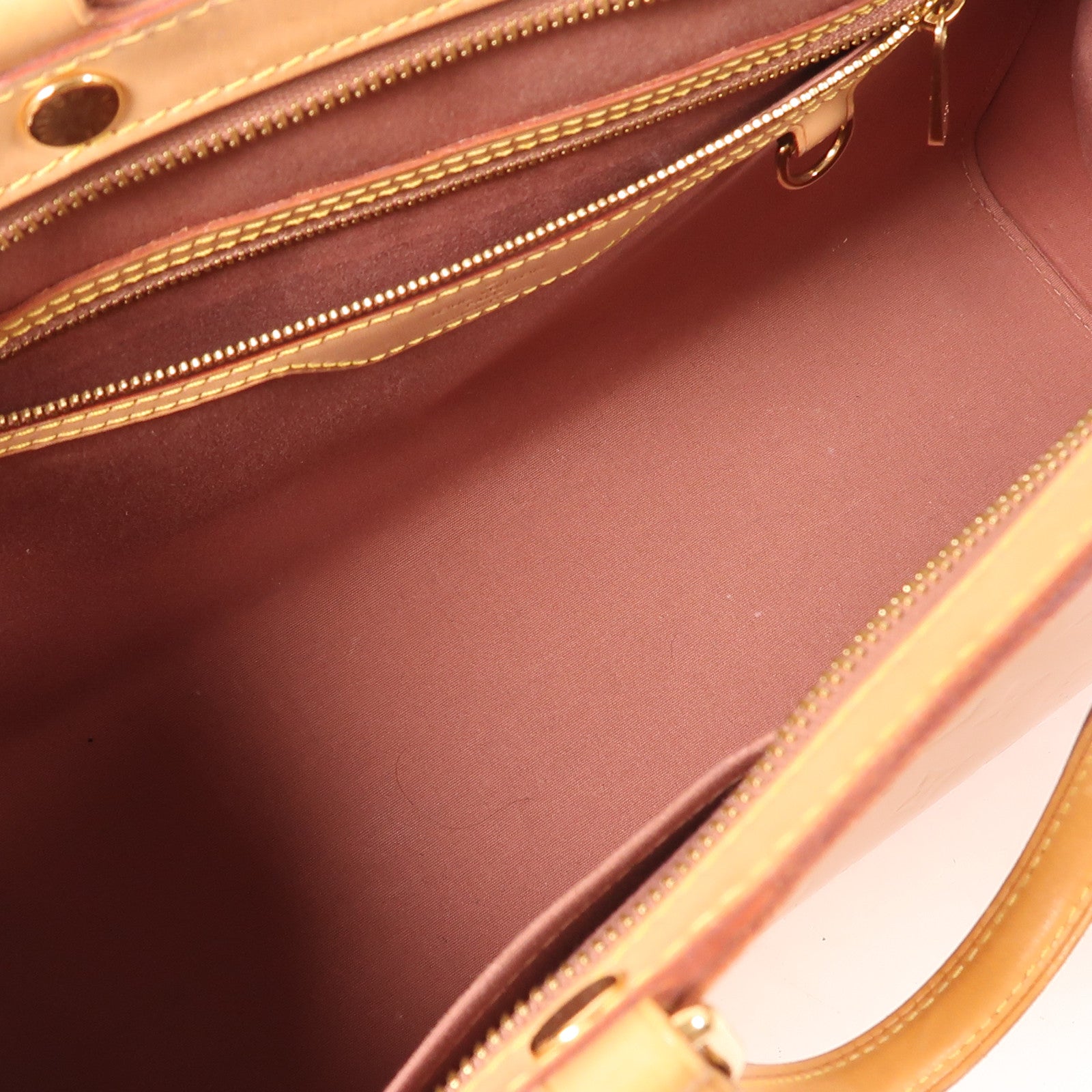 LOUIS VUITTON LV GHW Brea MM 2 Way Shoulder Bag M91588 Monogram Vernis Beige