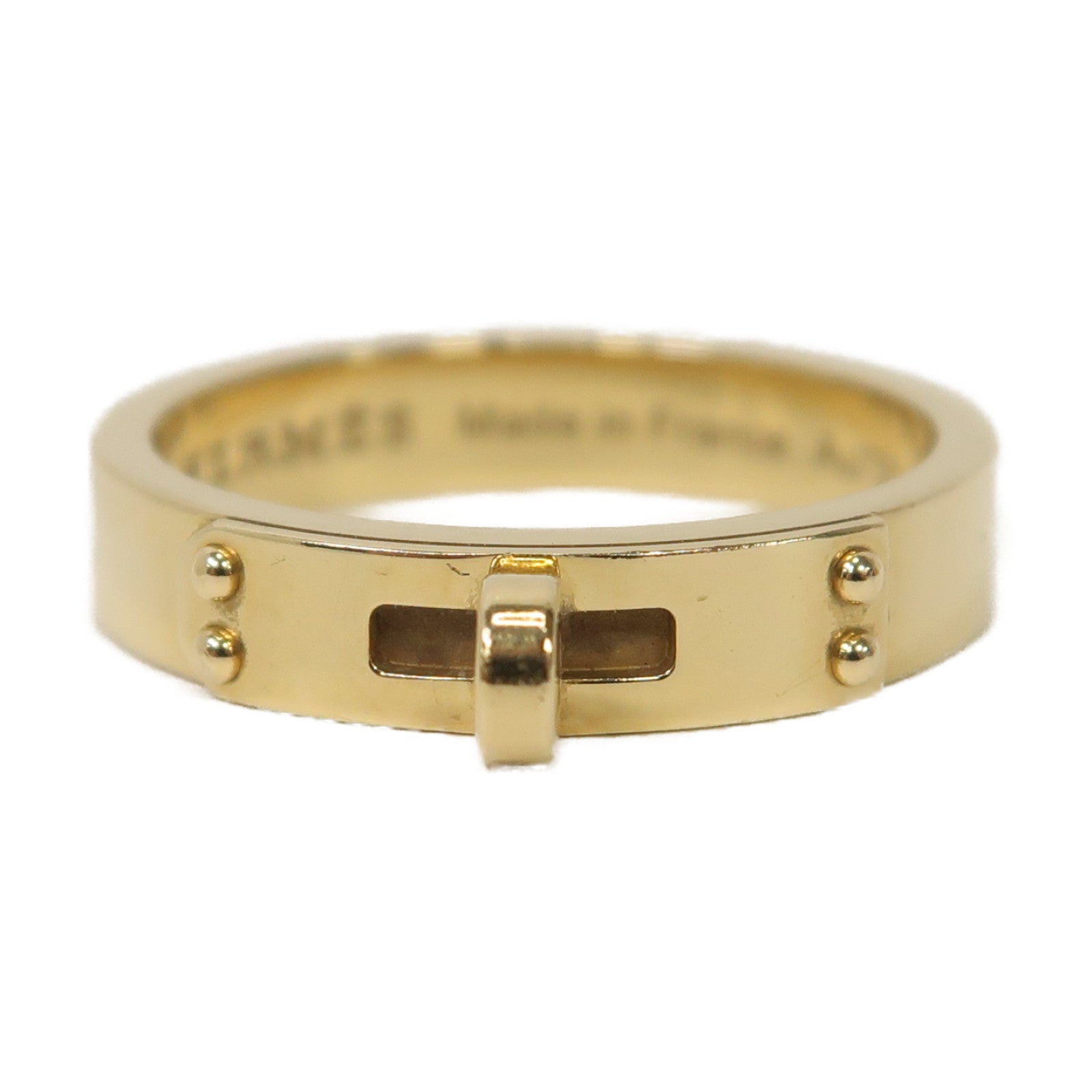 HERMES 18K黃金Kelly Ring戒指Hermes#50/US#5.25