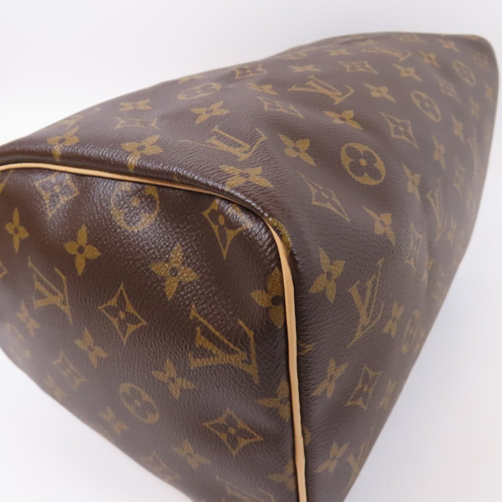 LOUIS VUITTON Monogram Speedy 30金扣手挽袋啡色