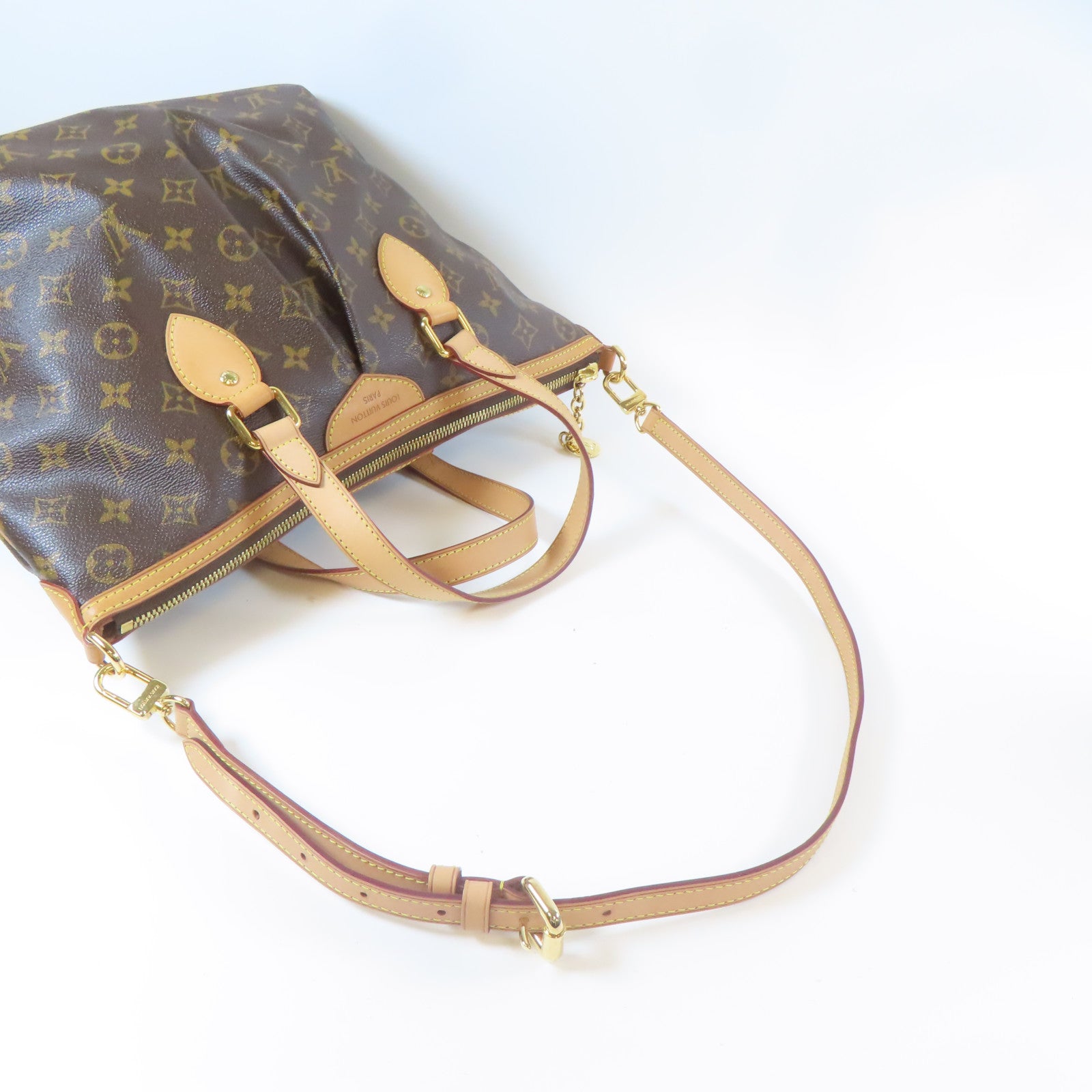 LOUIS VUITTON 【激減優惠】Monogram Palermo GM金扣手挽肩背兩用袋啡色