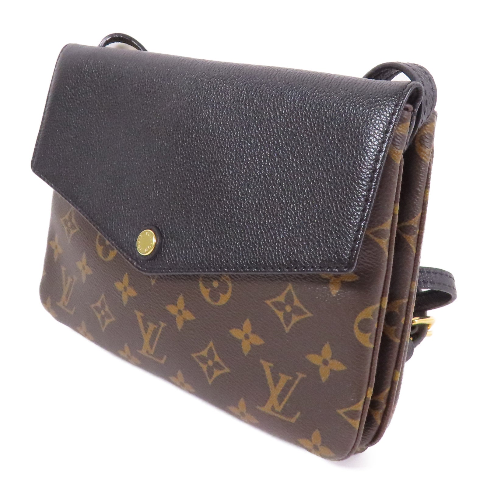 LOUIS VUITTON Monogram Twice Shoulder Bag金扣肩背袋