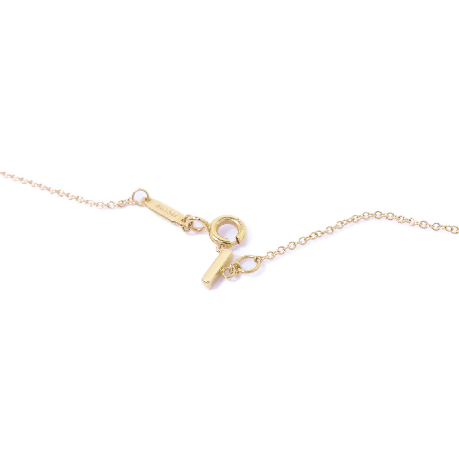 TIFFANY＆CO 18K黃金T Smile Necklace項鍊