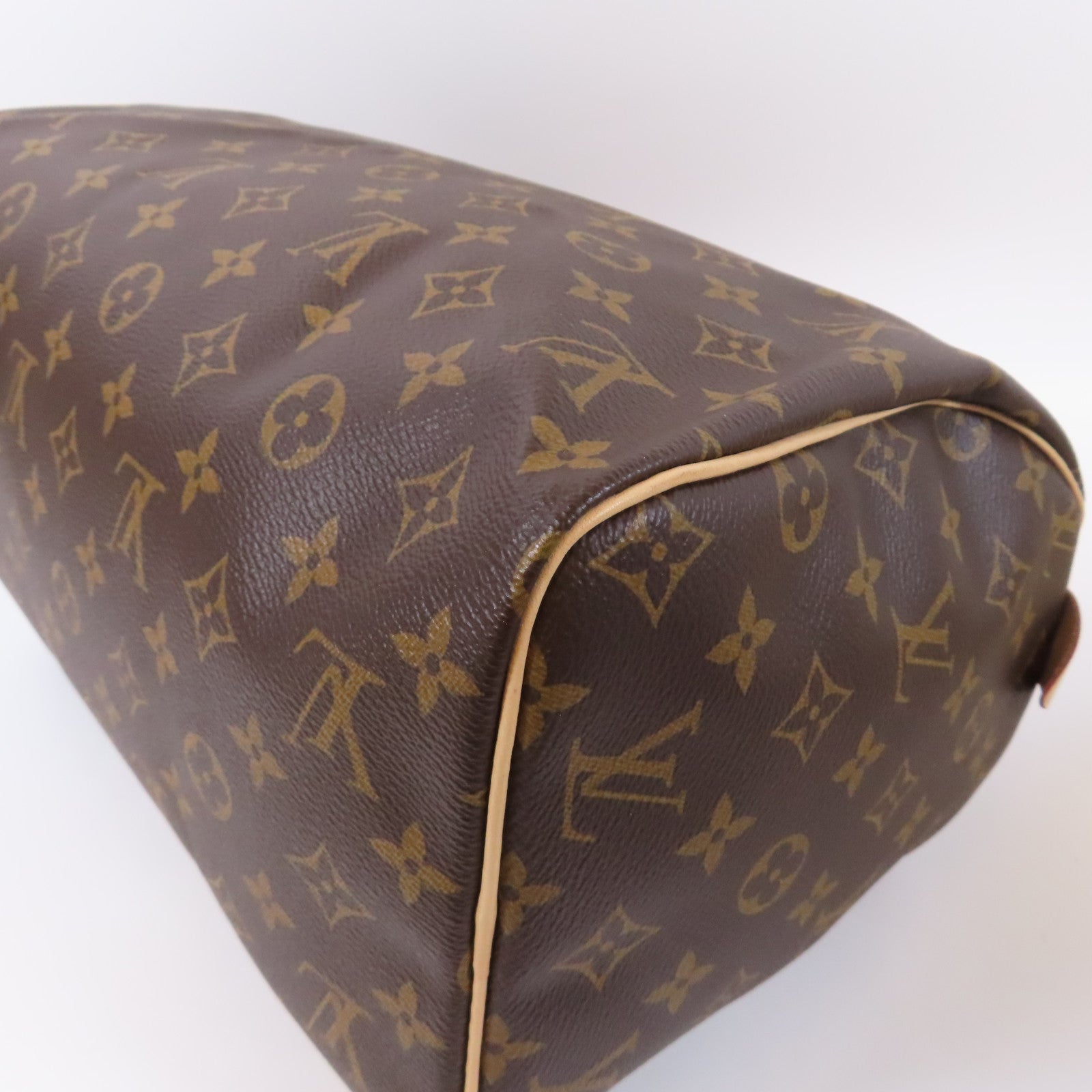 LOUIS VUITTON Monogram Speedy 30金扣手挽袋啡色