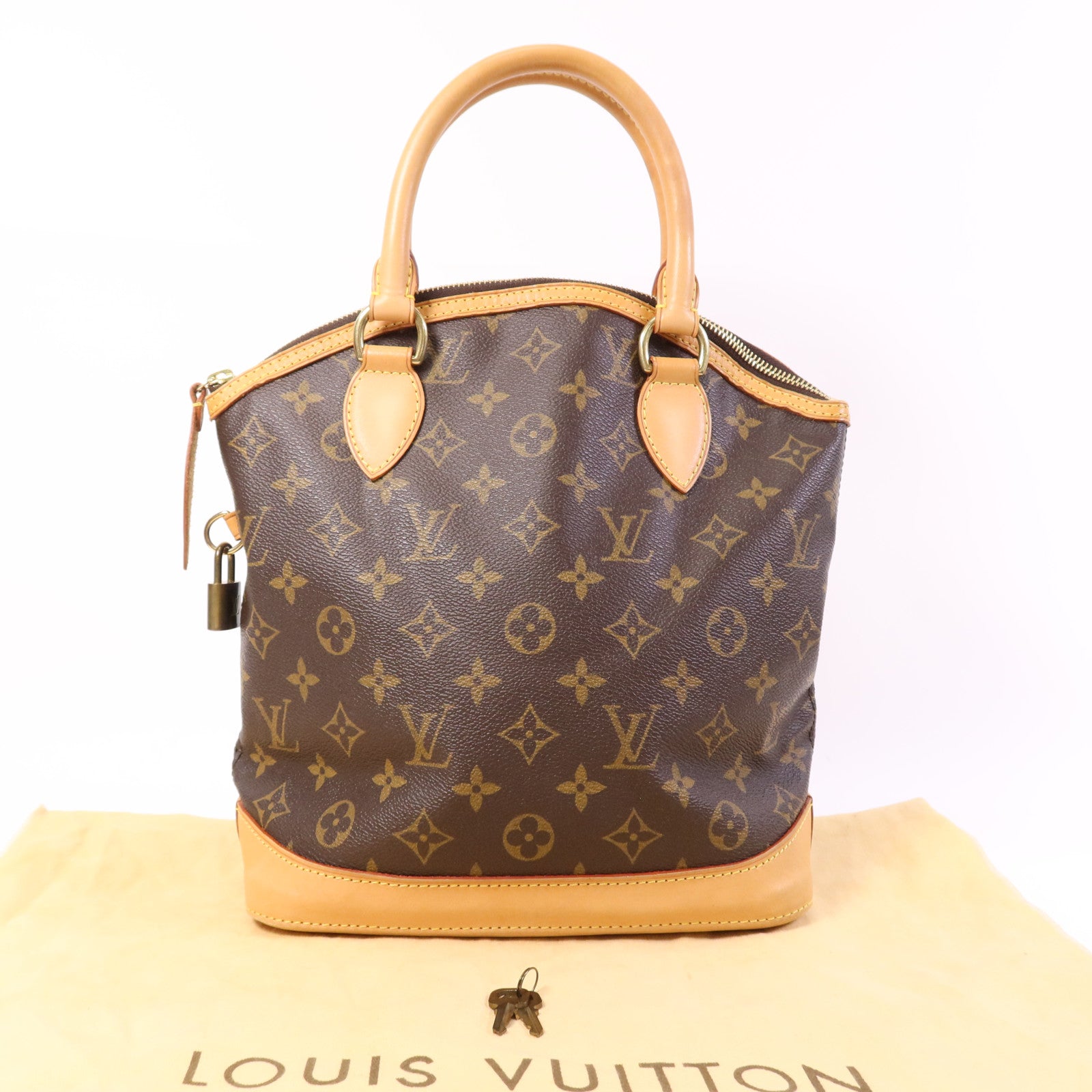 LOUIS VUITTON Monogram Lockit金扣手挽袋
