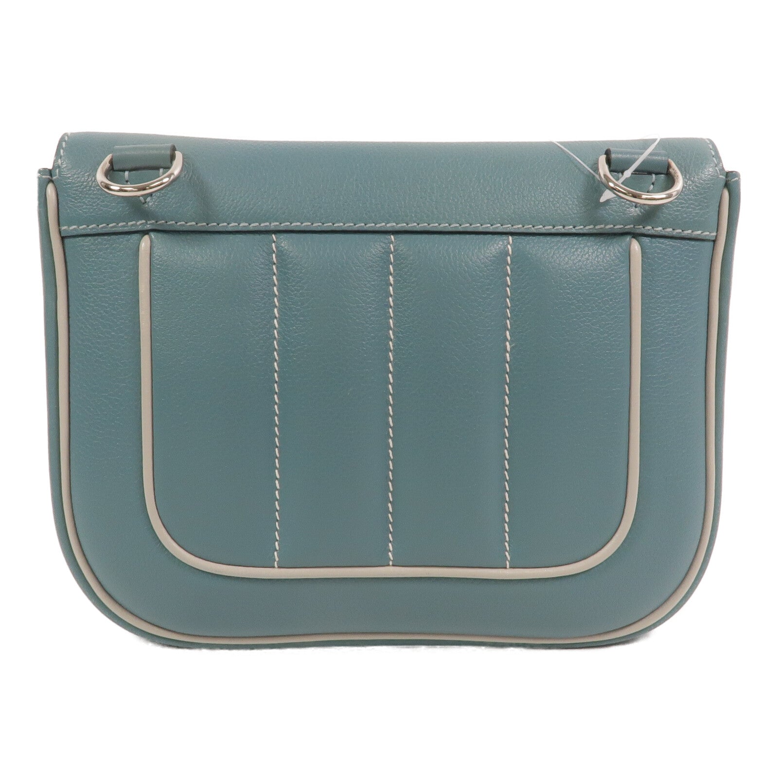 HERMES Eevercolor皮革Mini Berline肩背袋Ciel/Girs Pearl