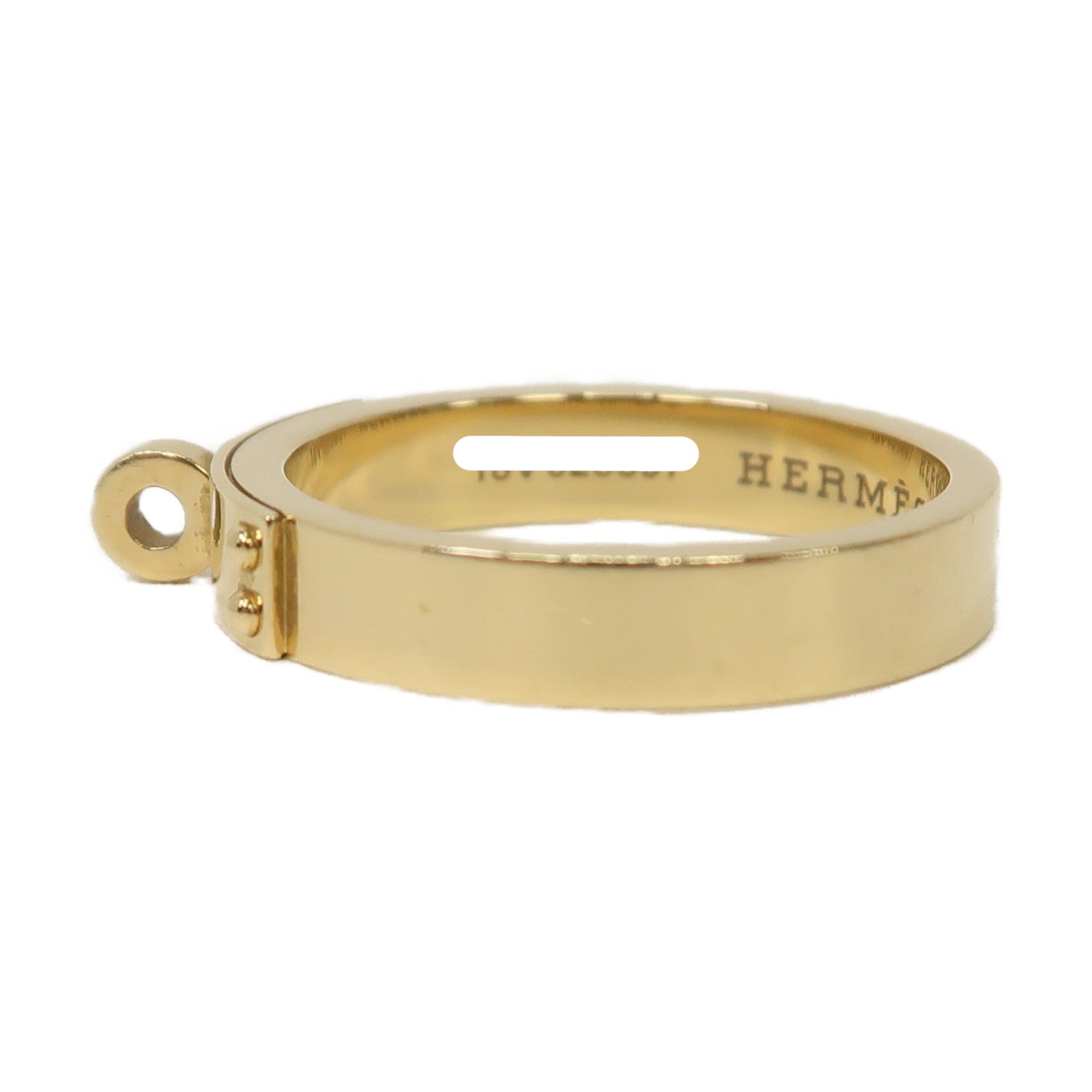 HERMES 18K黃金Kelly Ring戒指Hermes#50/US#5.25