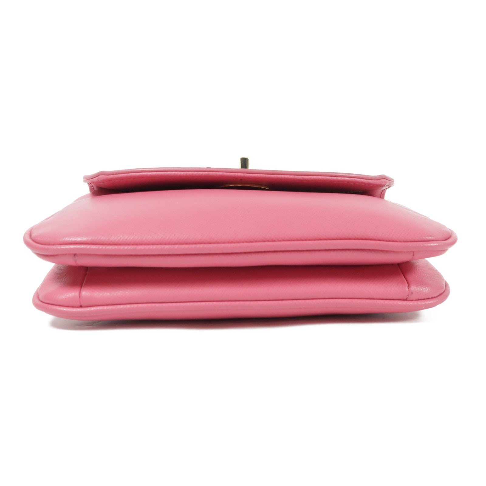 【激減優惠】牛皮皮革Shoulder Bag金扣肩背袋