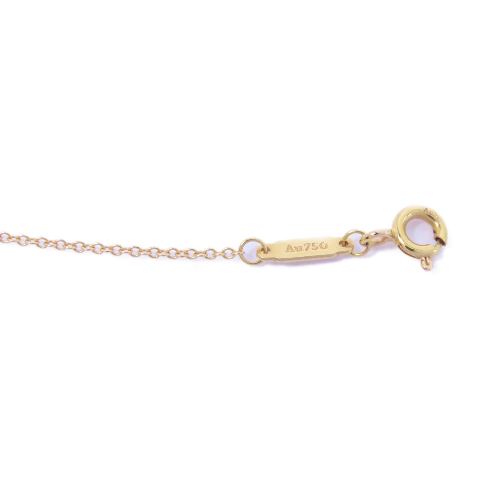 TIFFANY＆CO 18K黃金T Smile Necklace項鍊