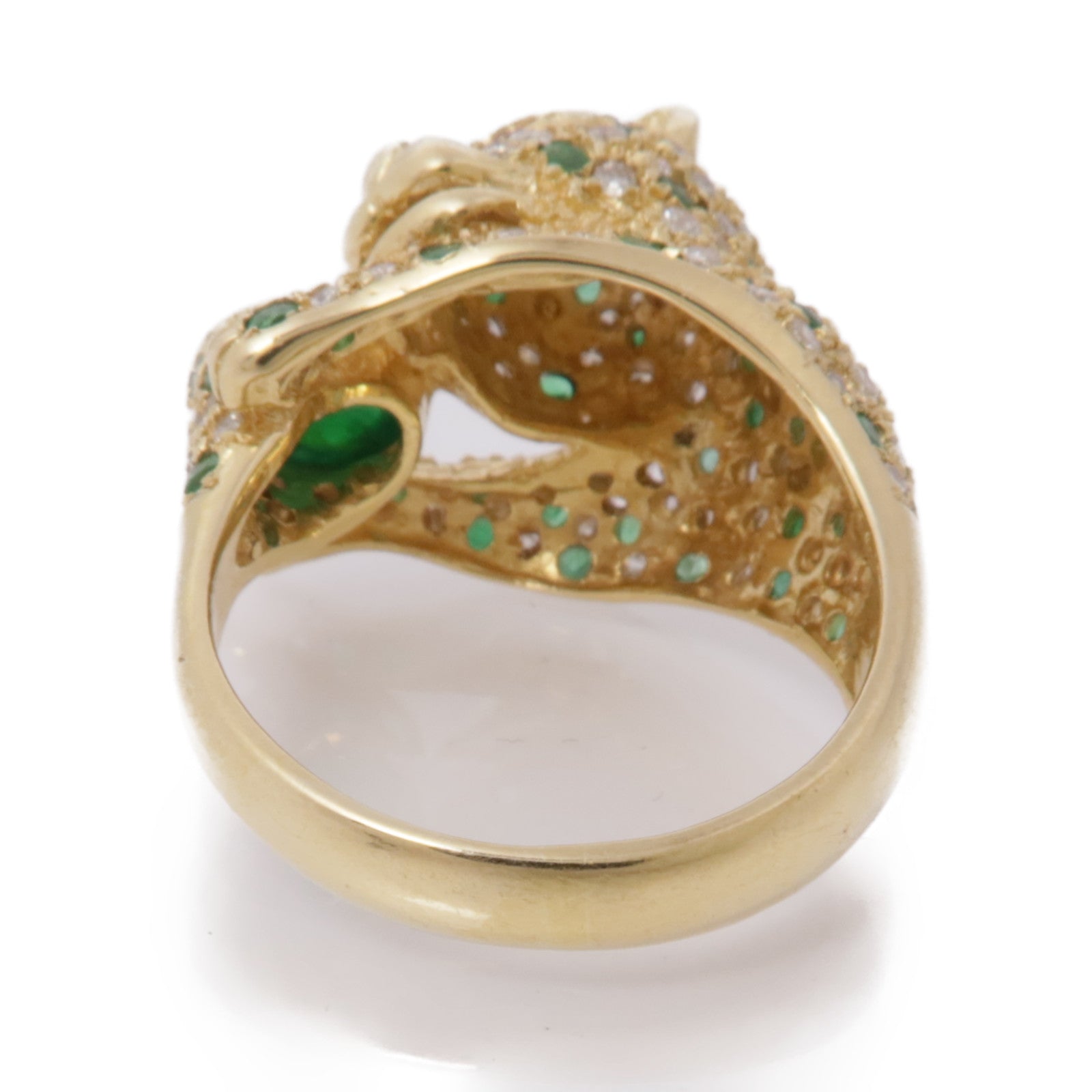 JEWELRY【激減優惠】 18K黃金Emerald Ring 綠寶石戒指 US#6.5