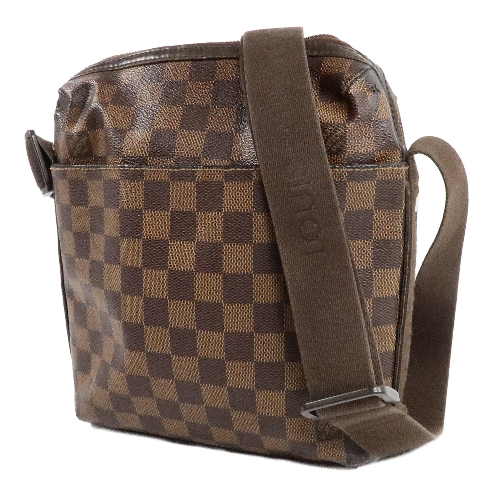 LOUIS VUITTON Damier Trotteur金扣肩背袋