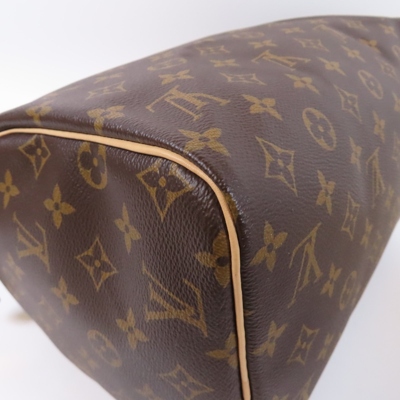 LOUIS VUITTON Monogram Speedy 30金扣手挽袋啡色