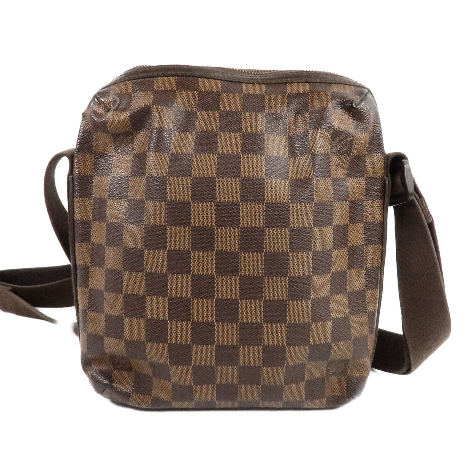 LOUIS VUITTON Damier Trotteur金扣肩背袋