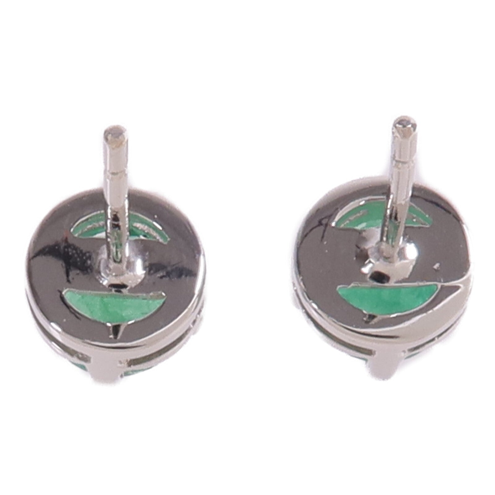 JEWELRY 18K白金Emerald Earrings綠寶石耳環