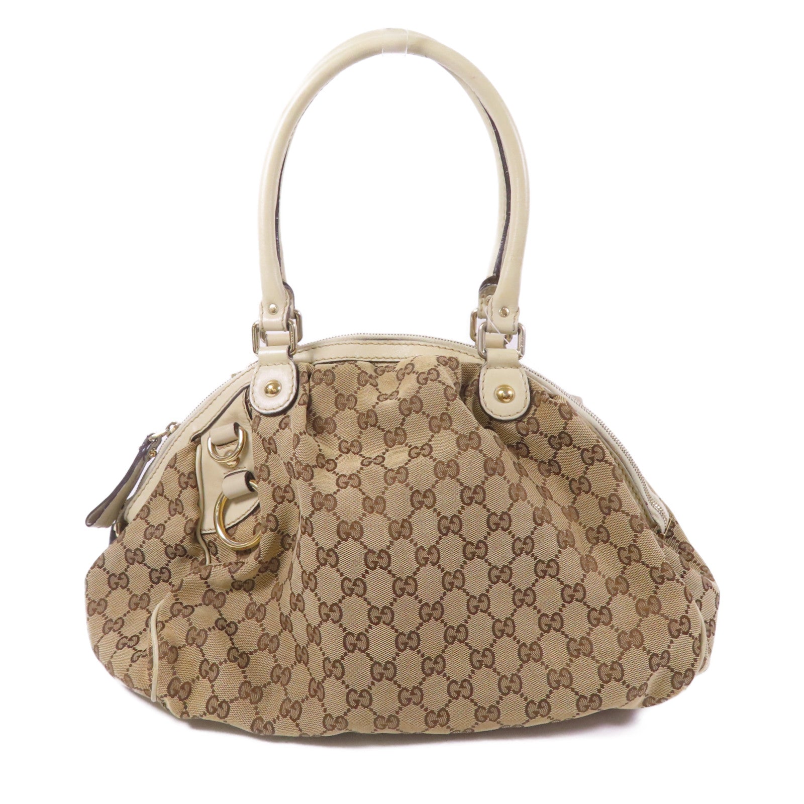 GUCCI 帆布Sukey金扣肩背袋