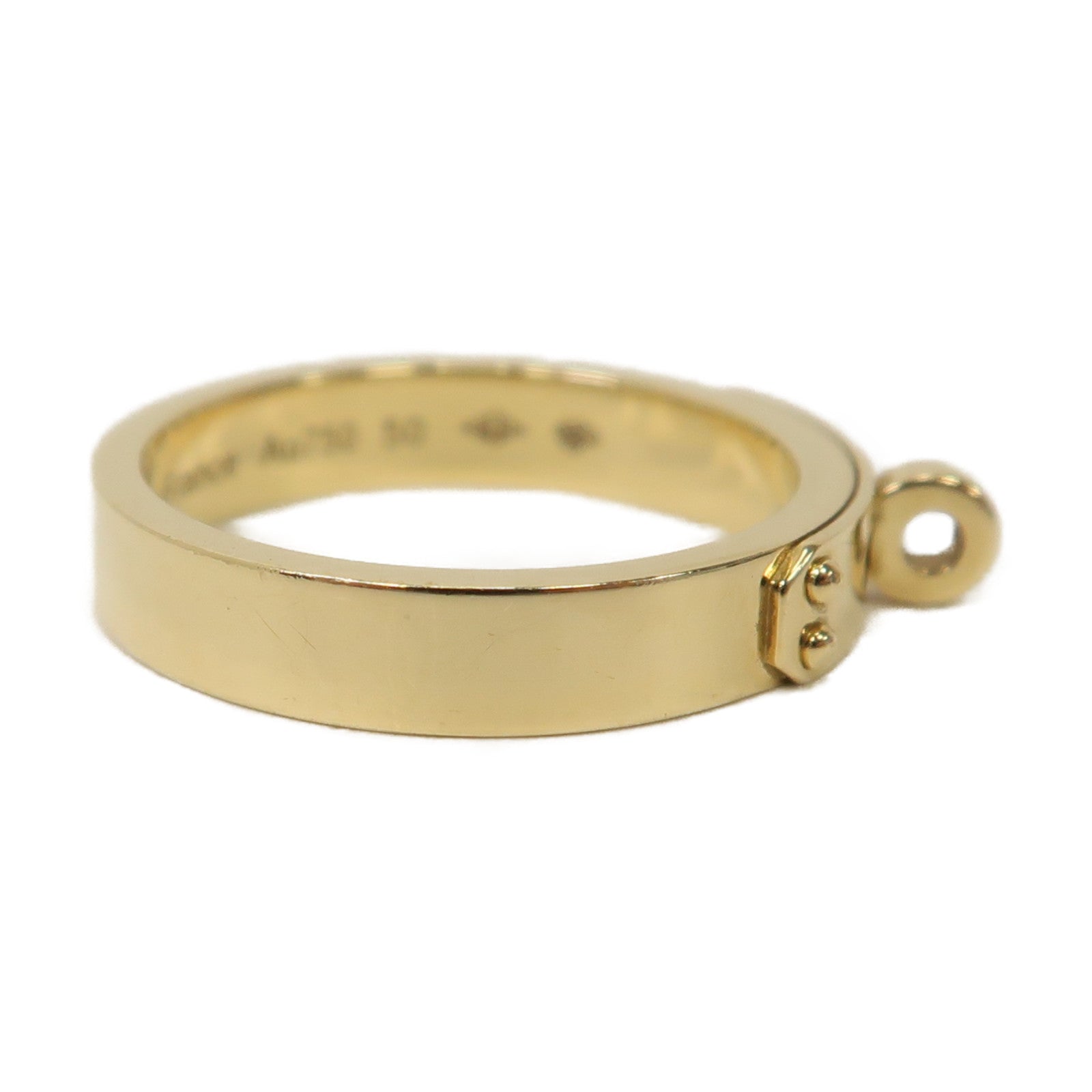 HERMES 18K黃金Kelly Ring戒指Hermes#50/US#5.25