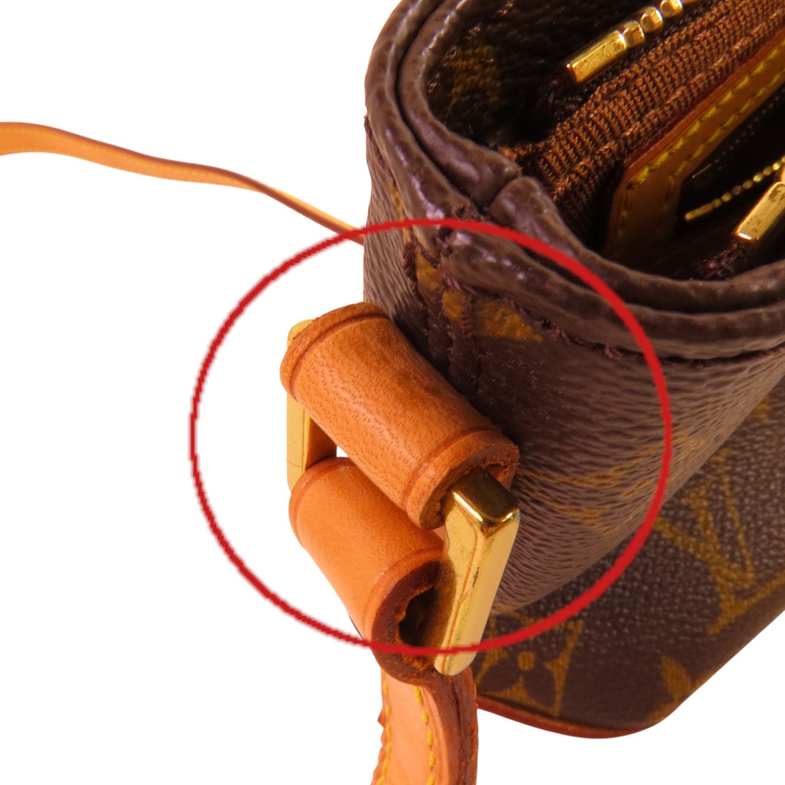 LOUIS VUITTON Monogram Trotteur金扣肩背袋