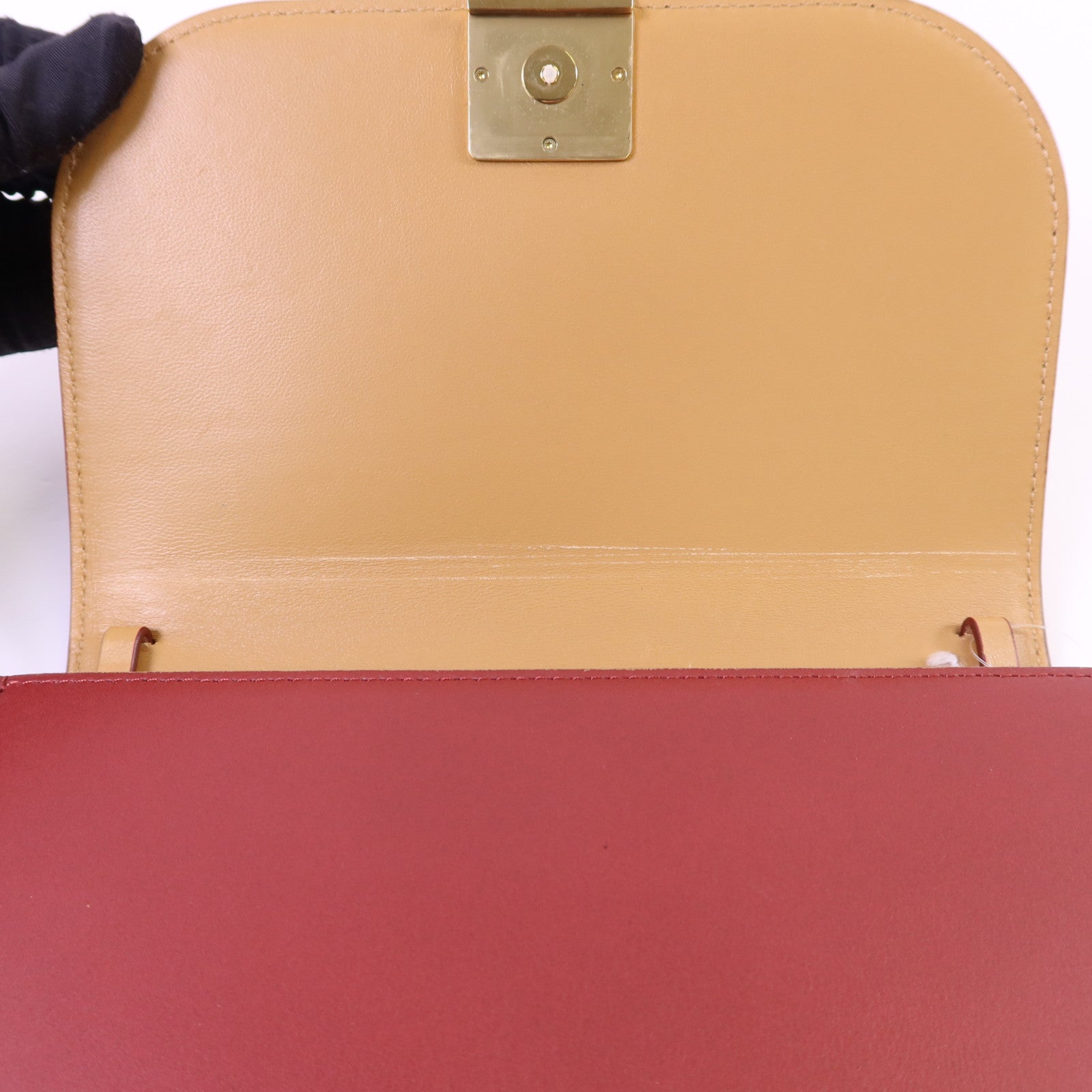 LOEWE 【激減優惠】羊皮皮革Goya金扣肩背袋