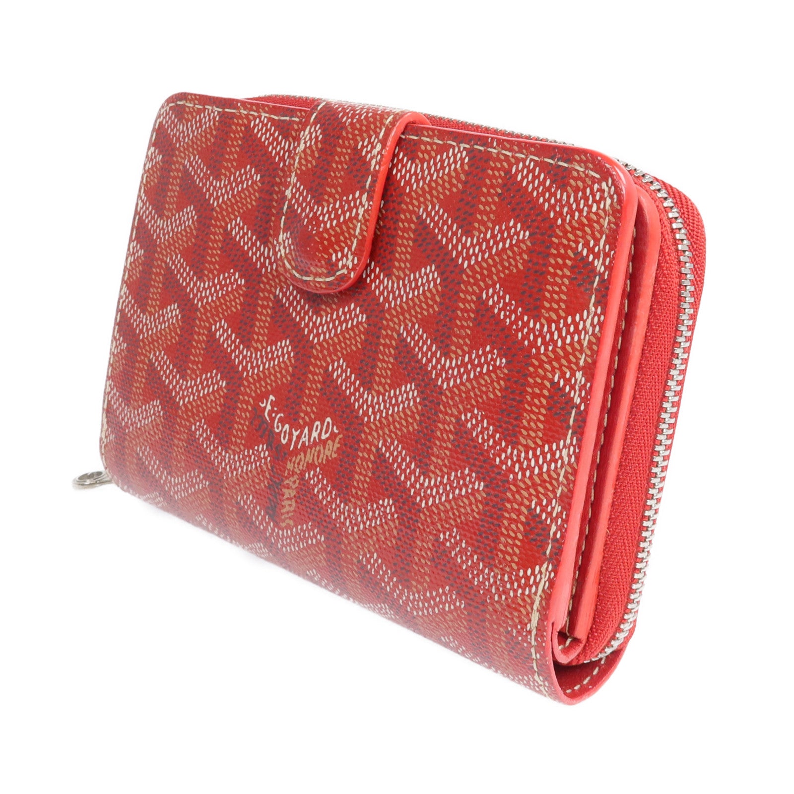 GOYARD 塗層帆布Wallet銀扣錢包