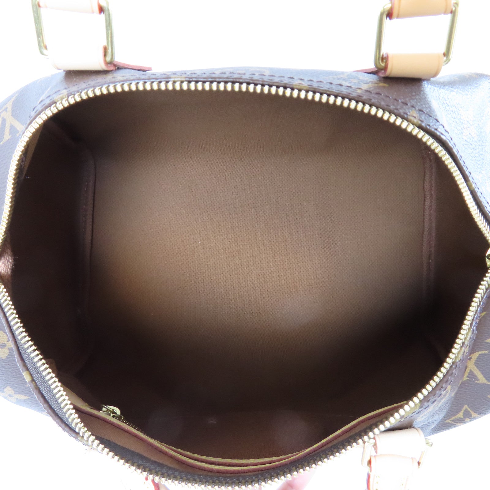 LOUIS VUITTON Monogram Speedy 30金扣手挽袋啡色