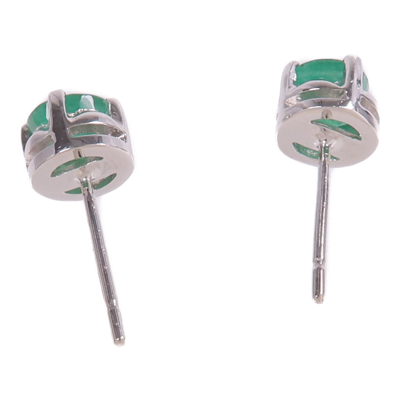 JEWELRY 18K白金Emerald Earrings綠寶石耳環