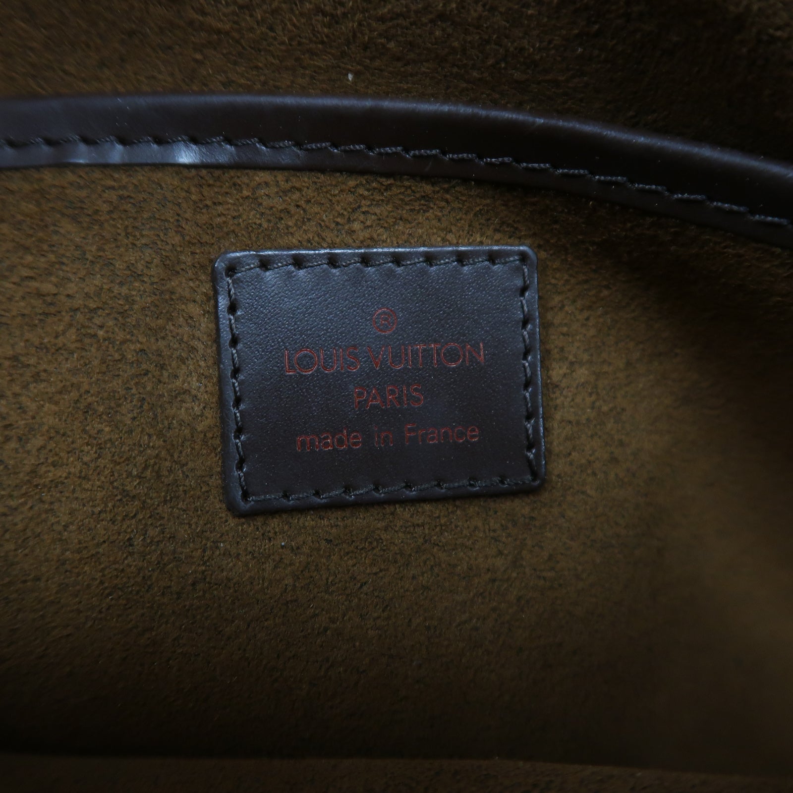 LOUIS VUITTON Damier Saint Louis金扣手拿包啡色