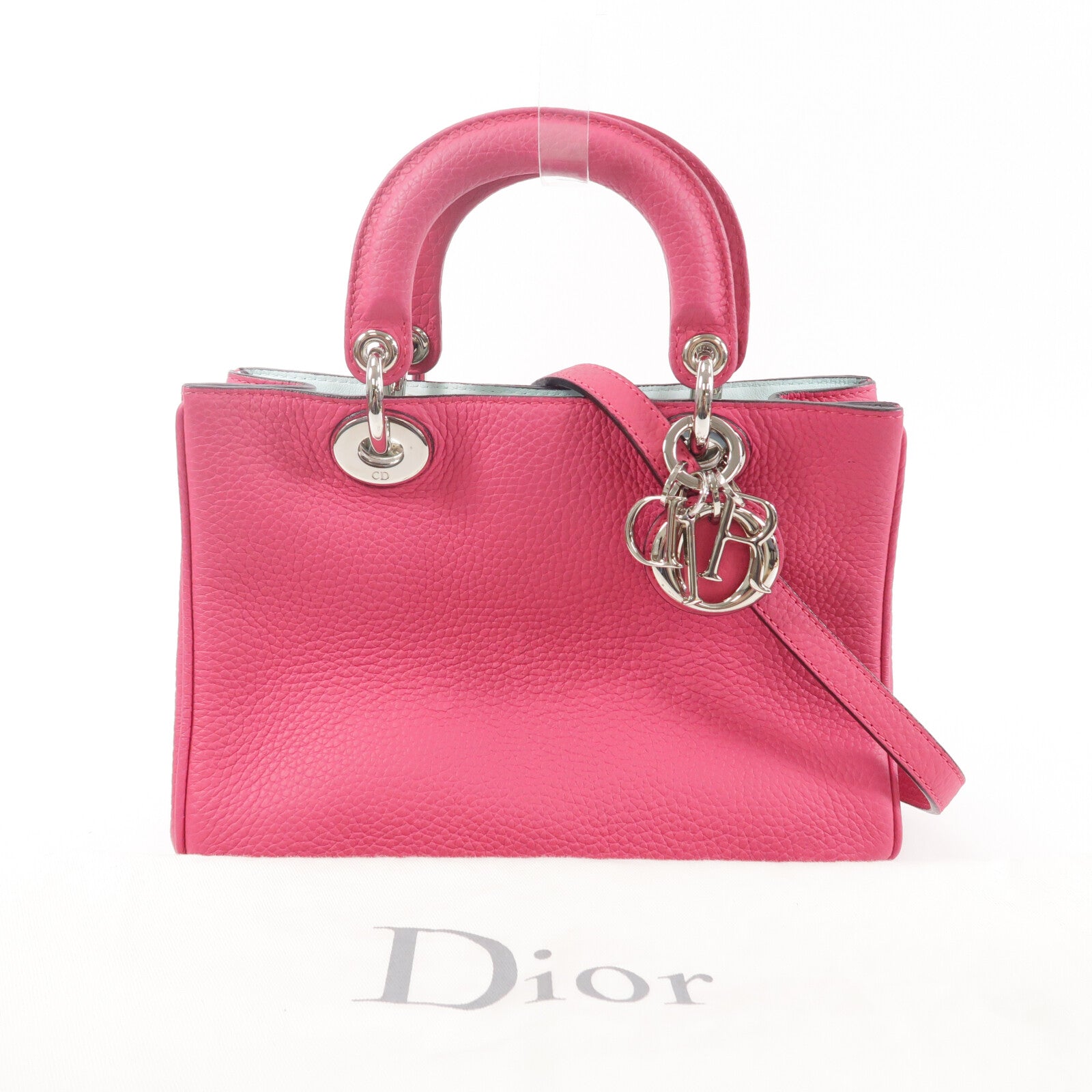Dior 牛皮皮革Diorissimo手挽肩背兩用袋