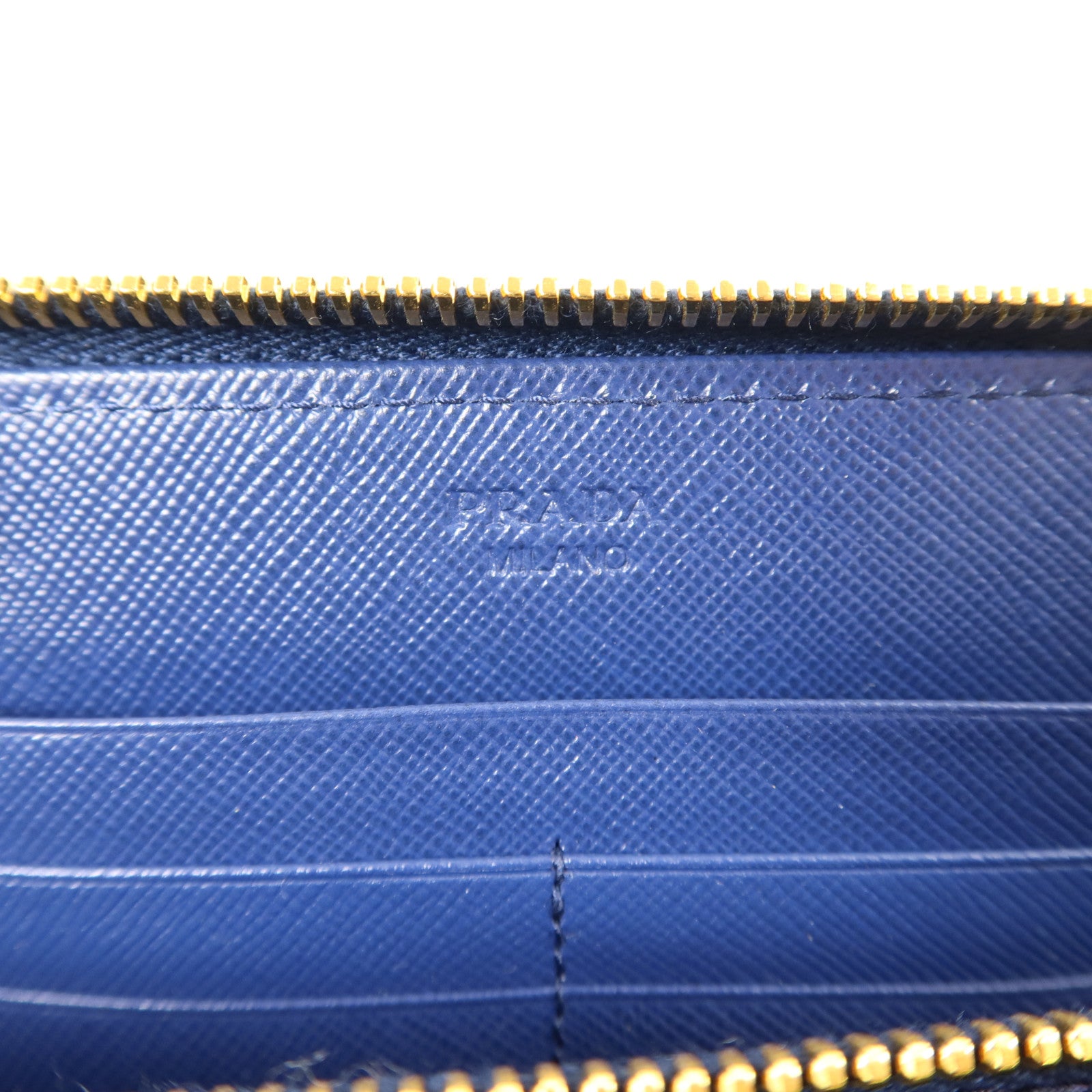 PRADA 牛皮皮革Zipper Long Wallet長錢包