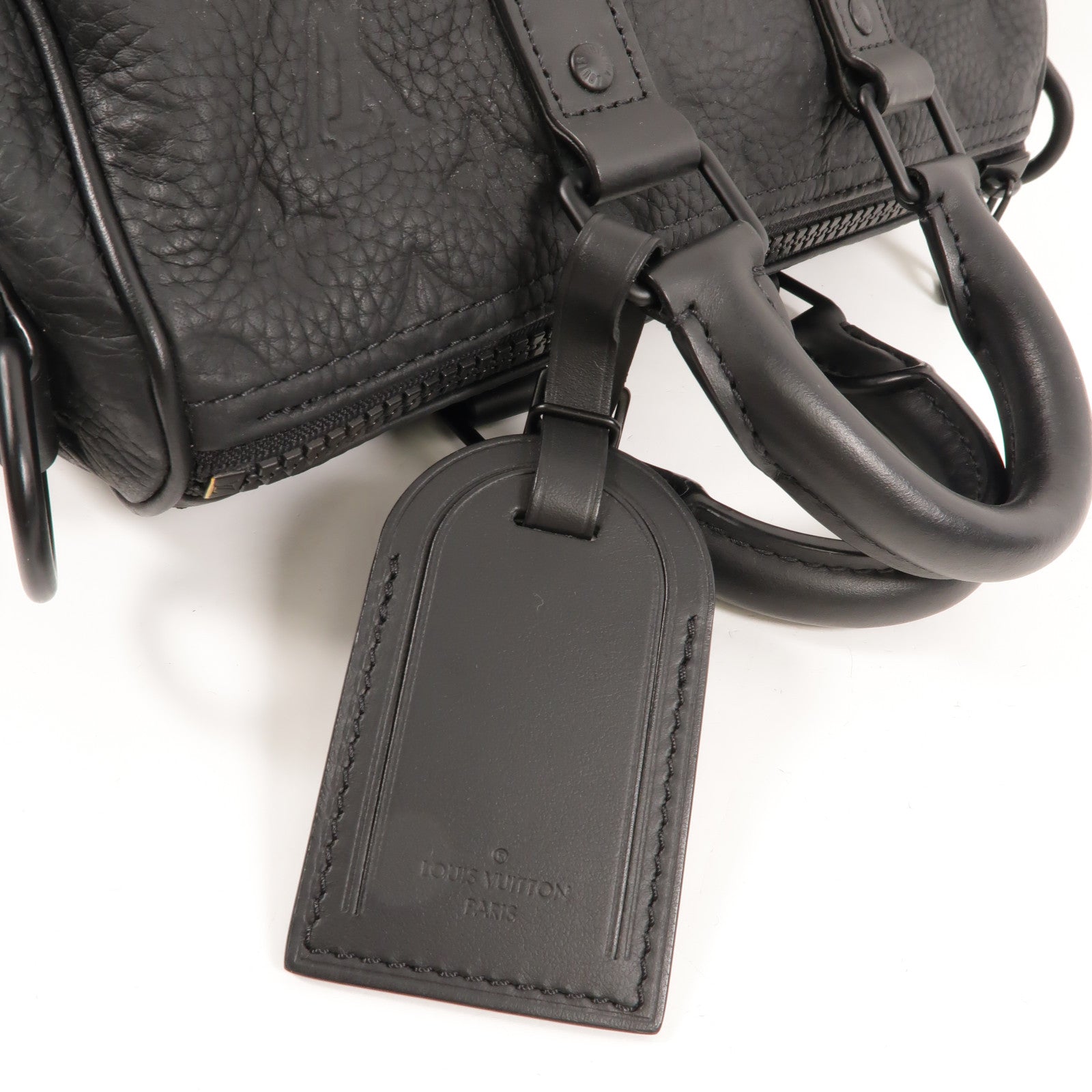 LOUIS VUITTON Monogram Taurillon Keepall Bandouliere 25手挽肩背兩用袋