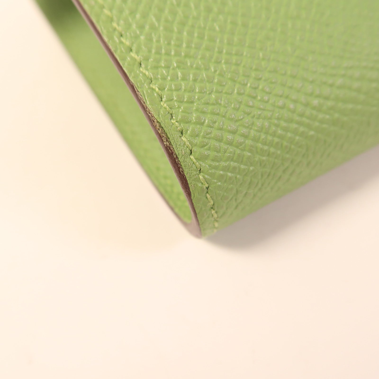 HERMES Epsom皮革Kelly To Go金扣肩背袋Vert Criquet