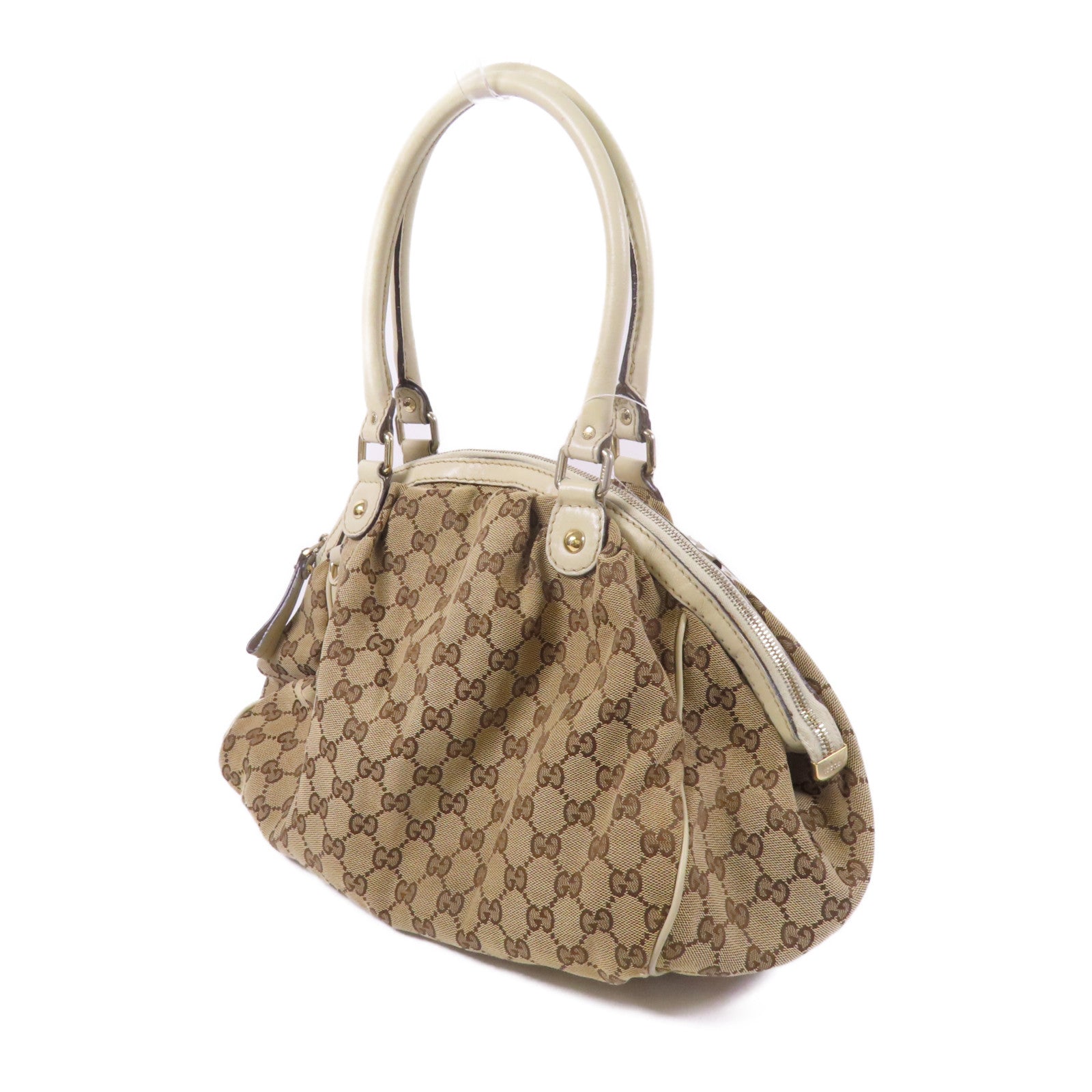 GUCCI 帆布Sukey金扣肩背袋