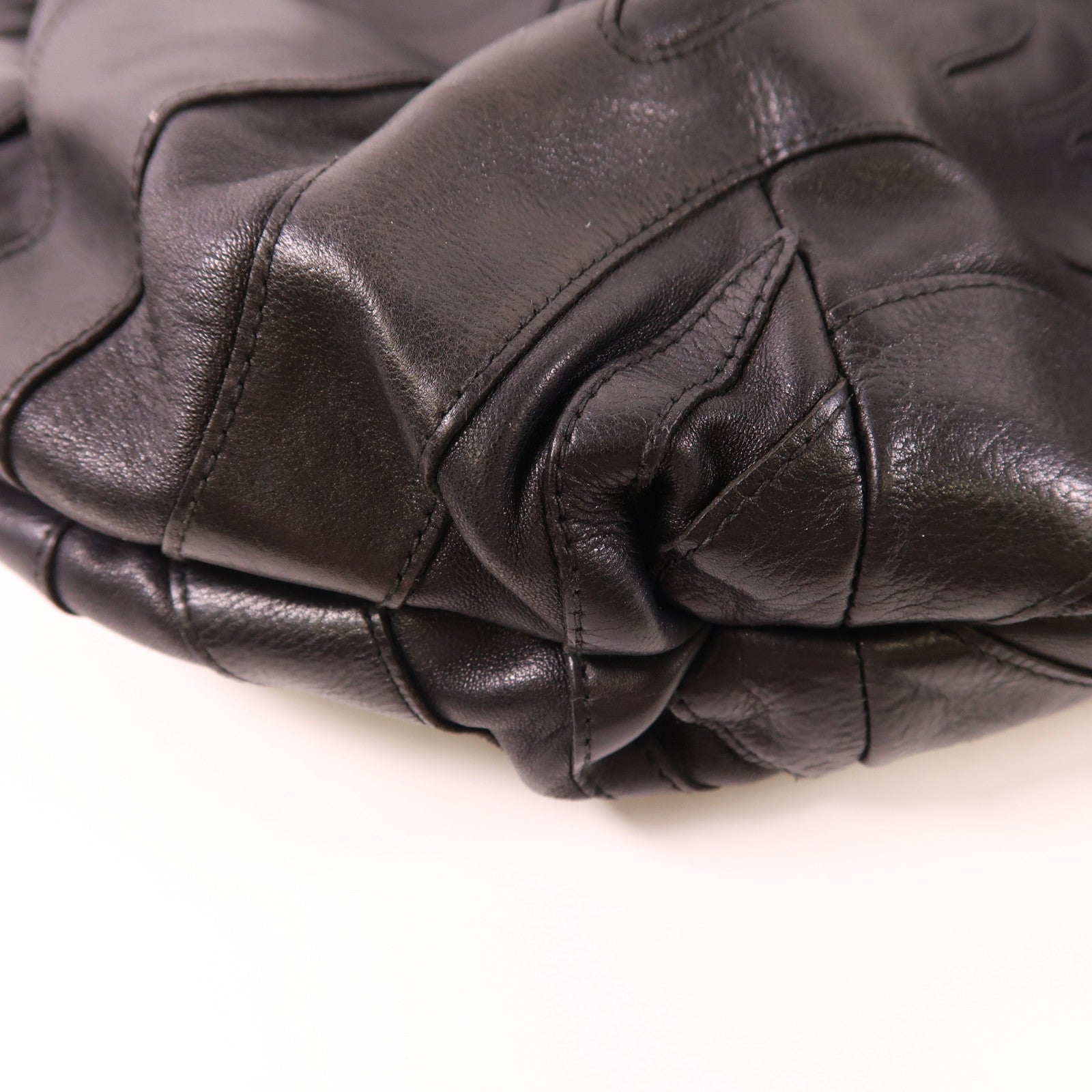 PRADA 皮革Shoulder Bag銀扣肩背袋