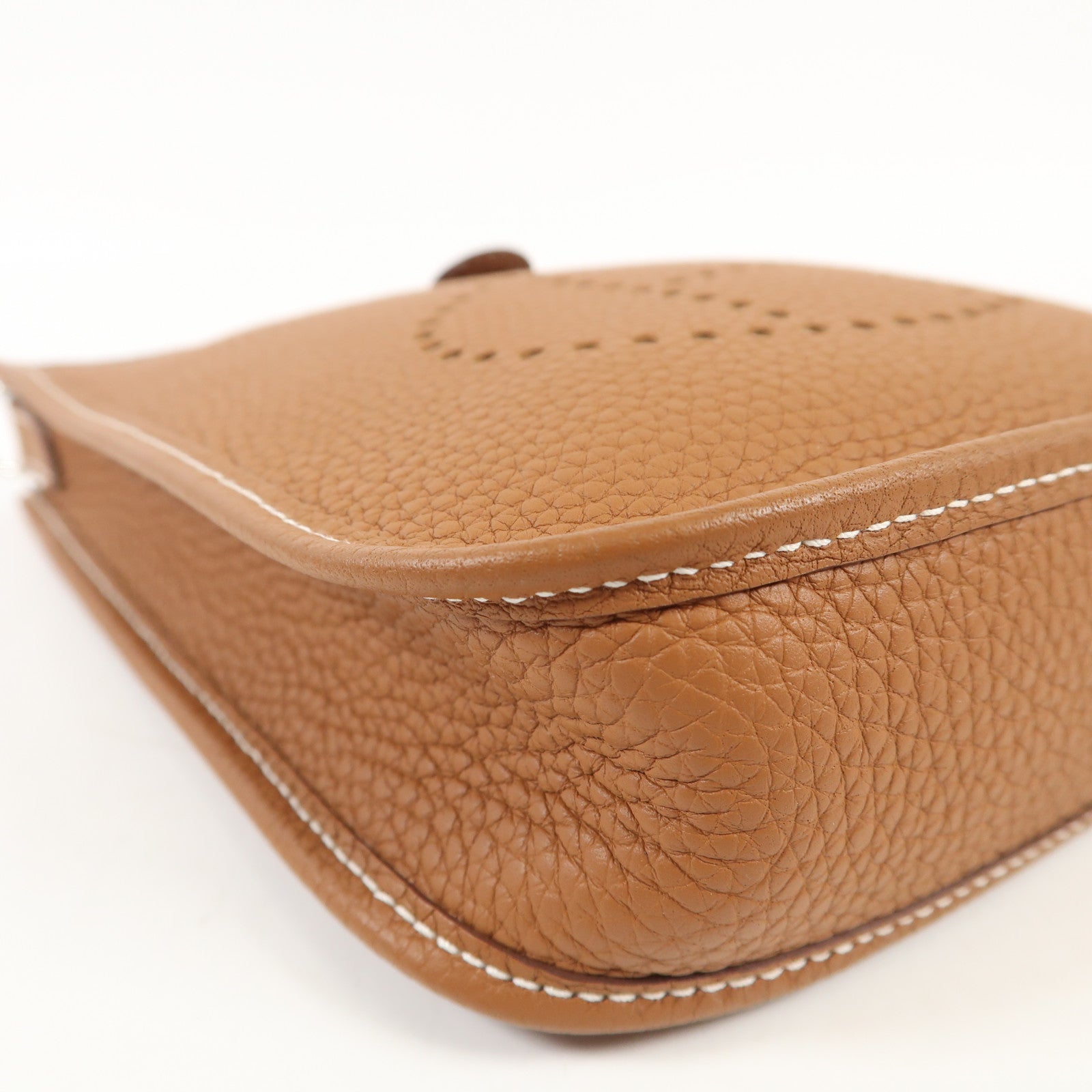 HERMES Clemence皮革Evelyne TPM銀扣肩背袋