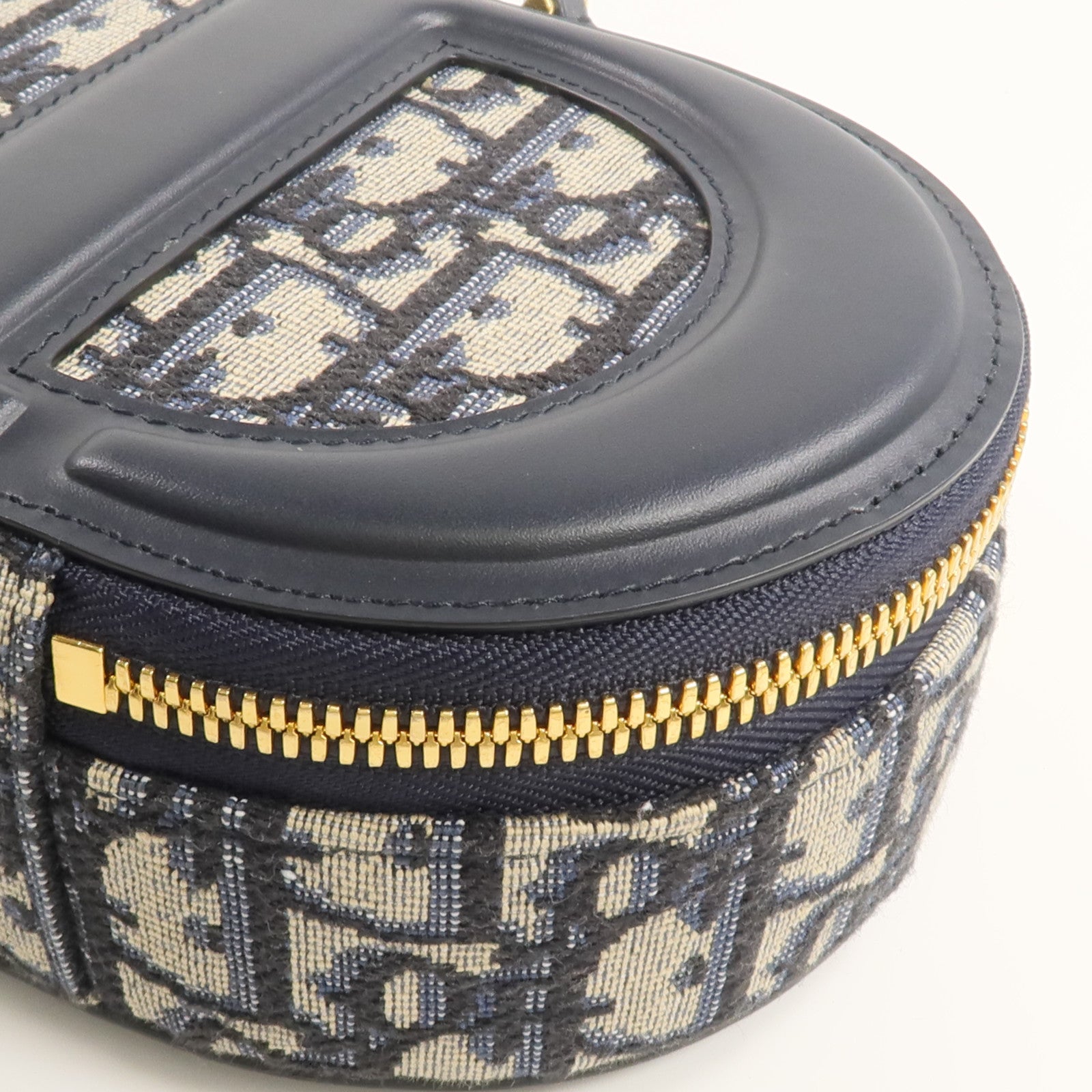 Dior 帆布/皮革CD Signature Oval Camera金扣手挽肩背兩用袋