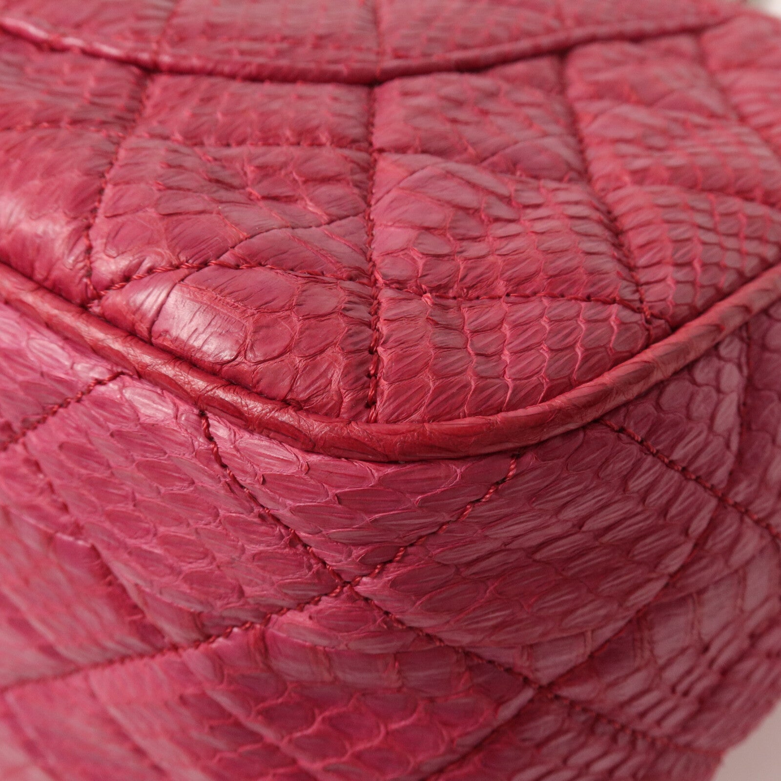 CHANEL 蛇皮皮革Shoulder Bag鏈帶肩背袋