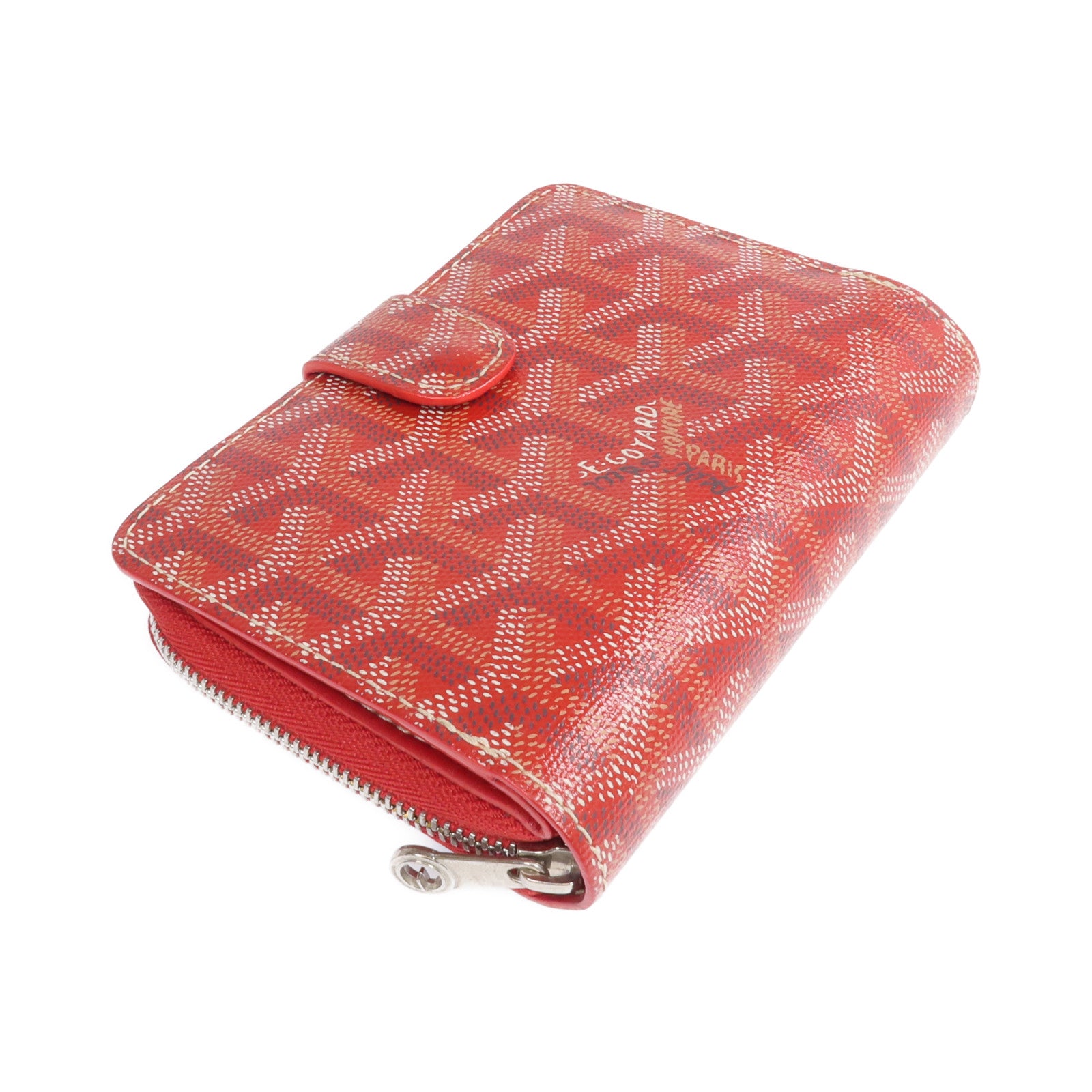 GOYARD 塗層帆布Wallet銀扣錢包