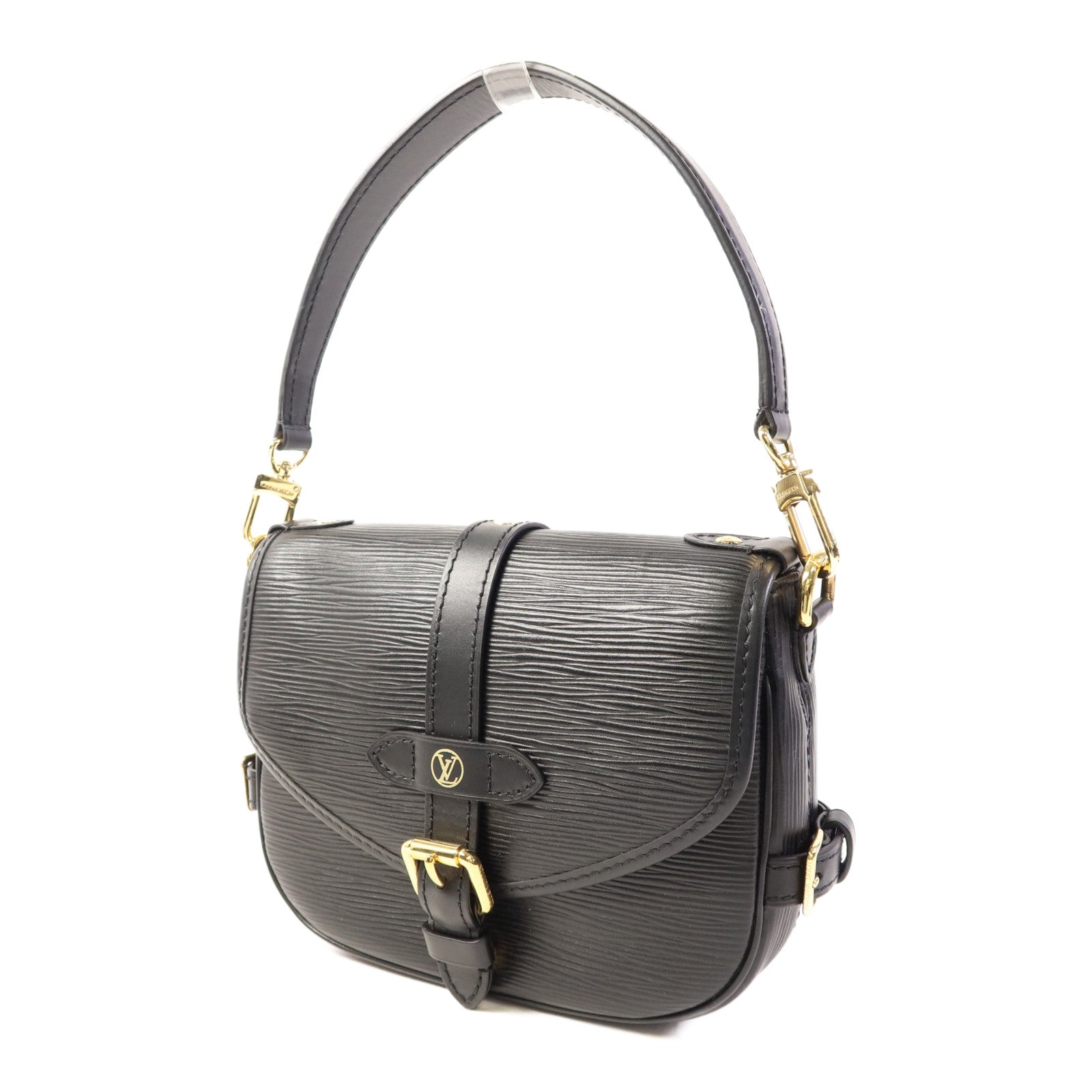 LOUIS VUITTON Epi Saumur BB金扣手挽肩背兩用袋