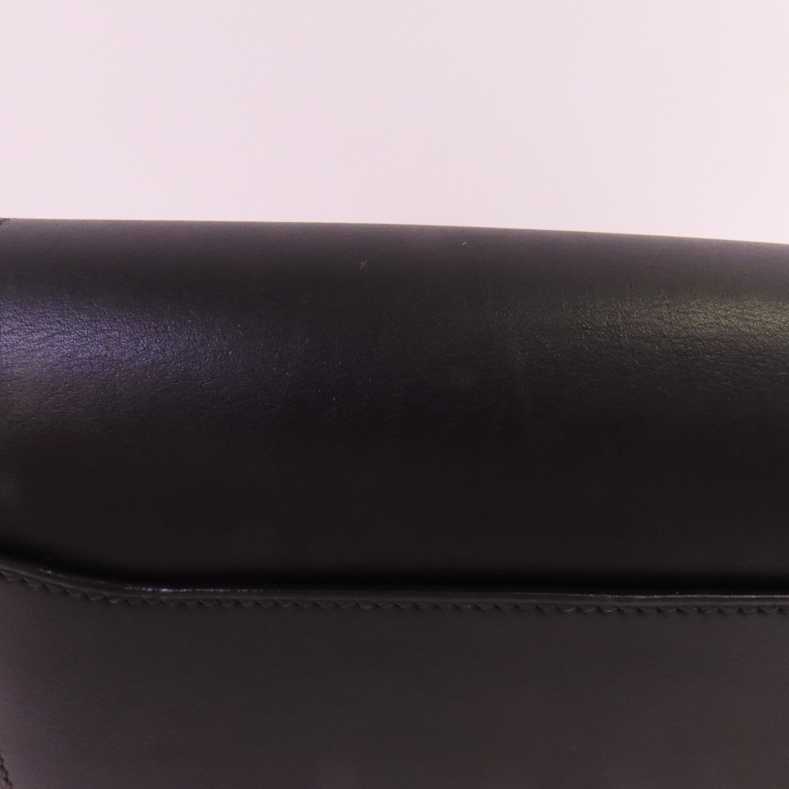 HERMES Allegro皮革Roulis Mini金扣肩背袋Noir
