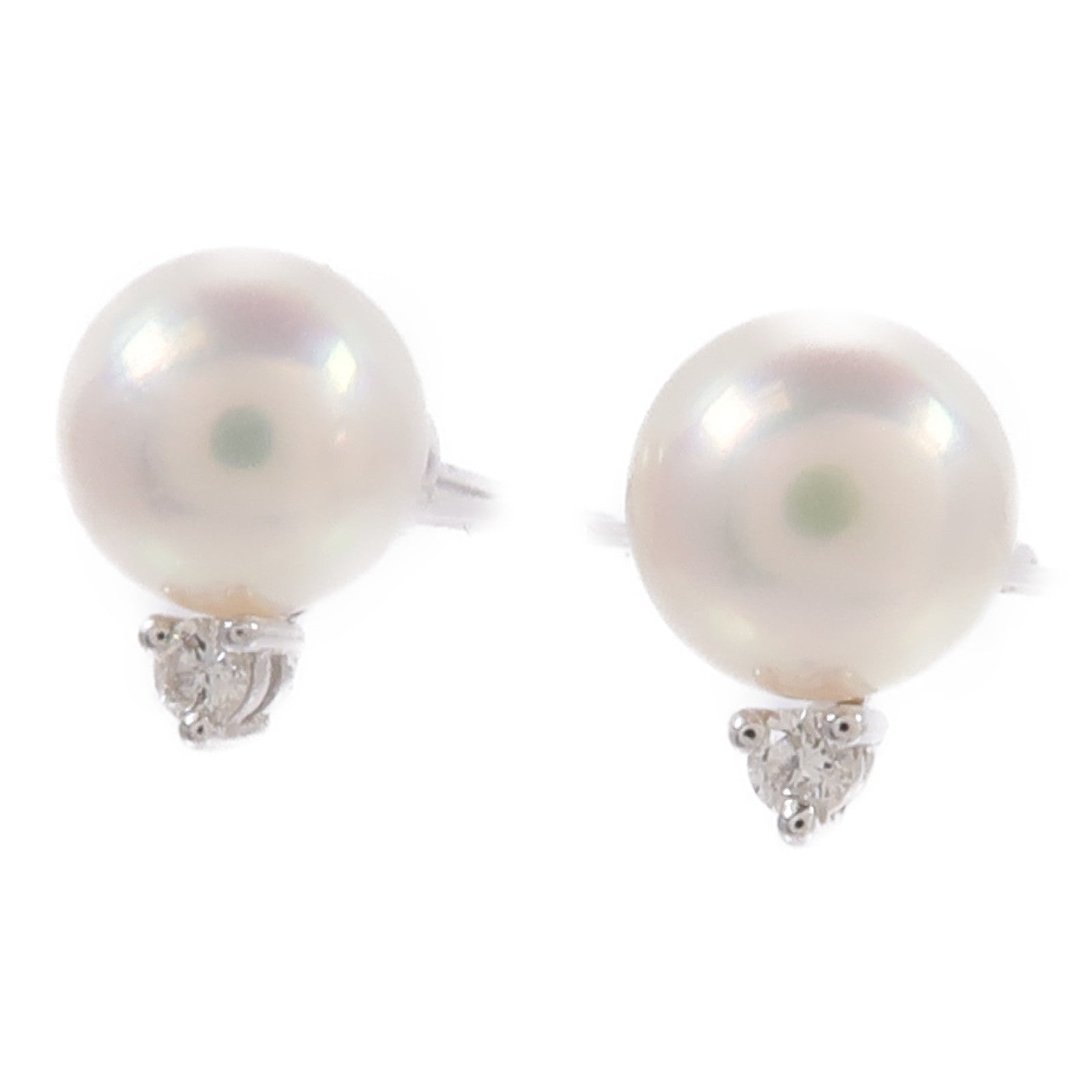 MIKIMOTO 18K白金Pearl Earrings珍珠耳環