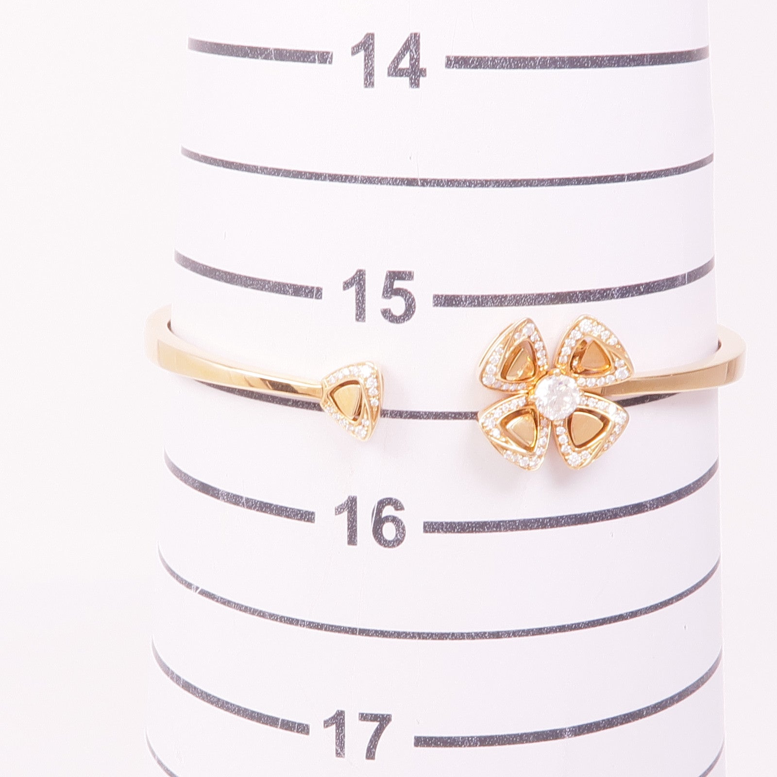 BVLGARI 18K玫瑰金Fiorever Bracelet鑽石手鐲