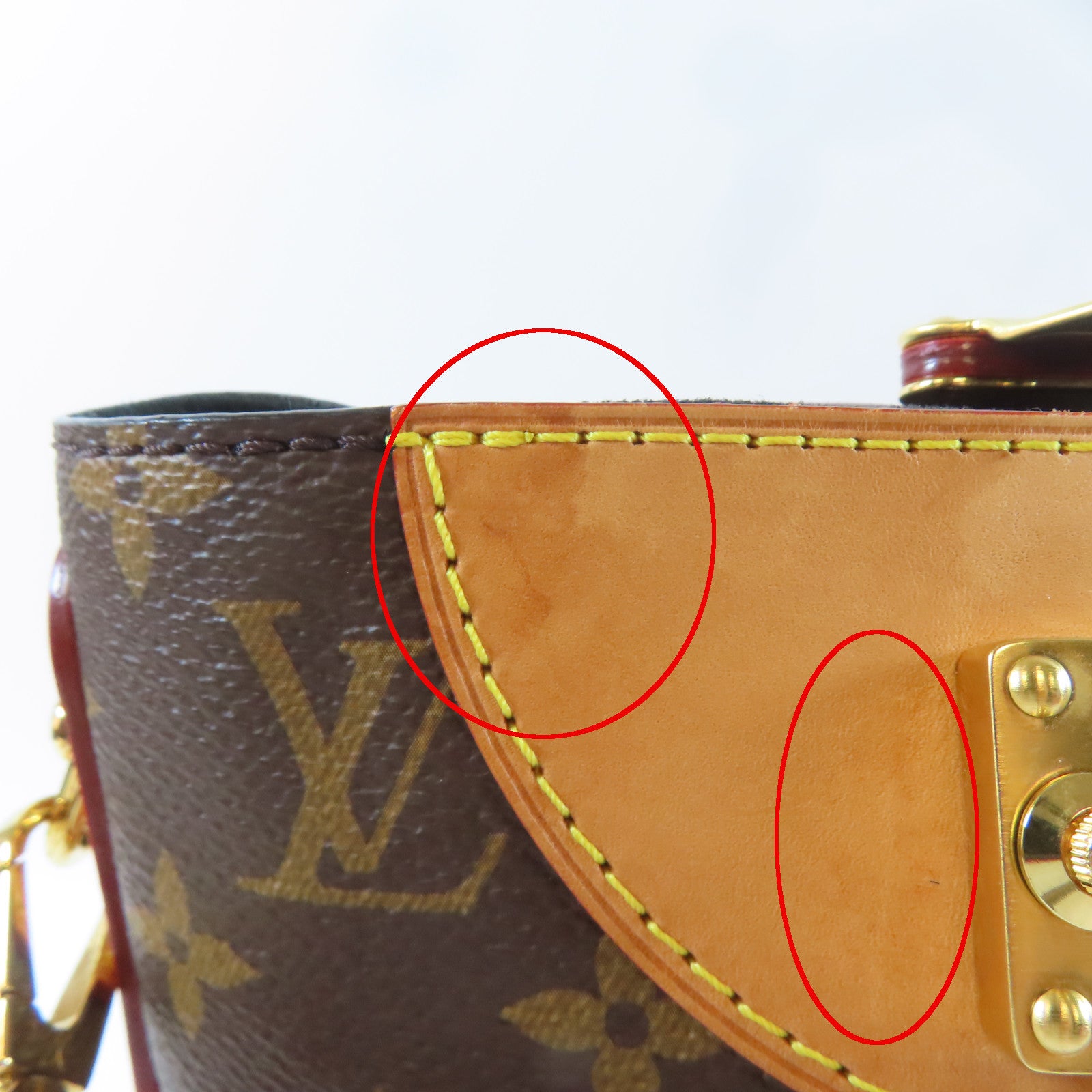 LOUIS VUITTON Monogram Duffle金扣手挽肩背兩用袋啡色