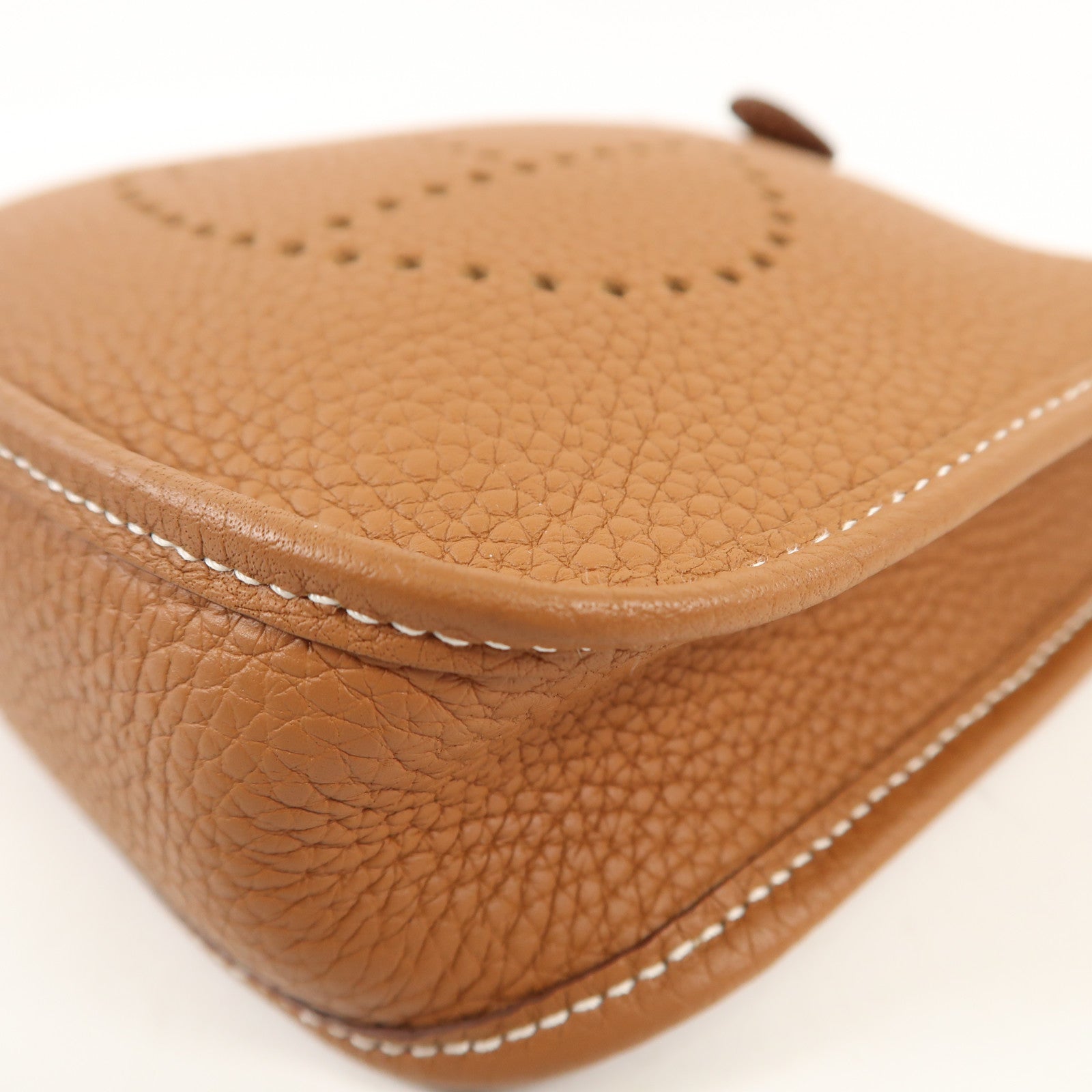 HERMES Clemence皮革Evelyne TPM銀扣肩背袋