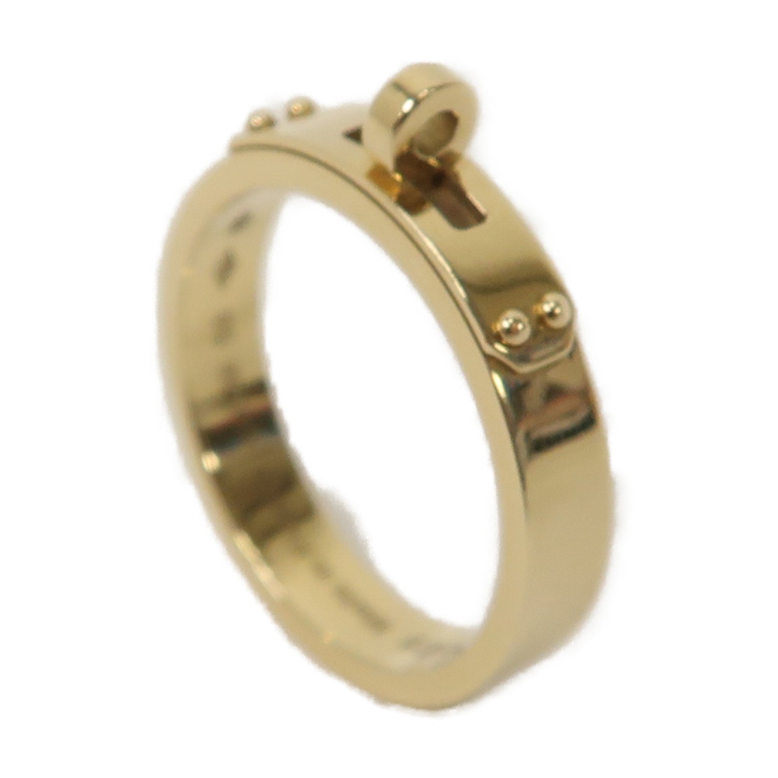 HERMES 18K黃金Kelly Ring戒指Hermes#50/US#5.25
