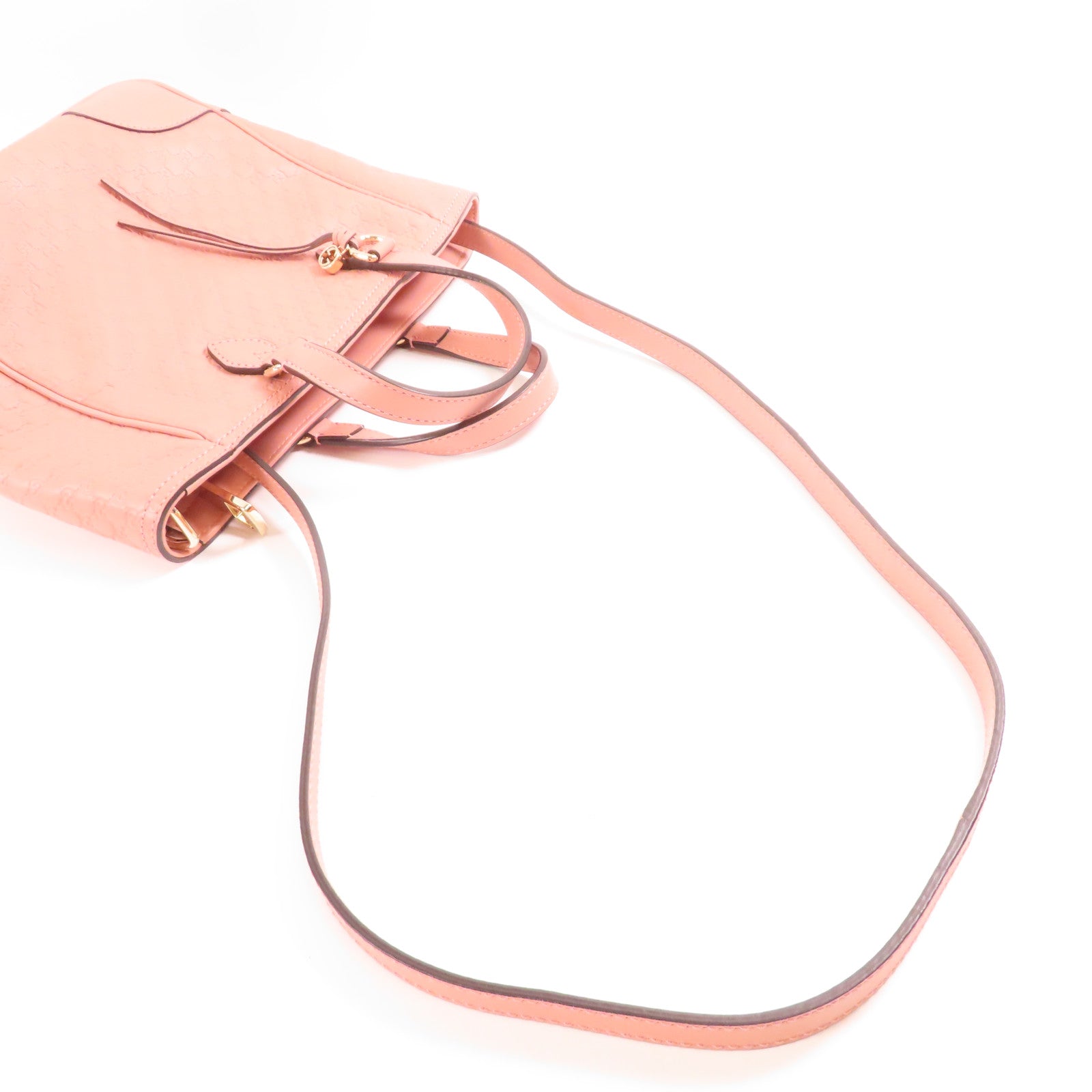 GUCCI 牛皮皮革2 Way Shoulder金扣手挽肩背兩用袋