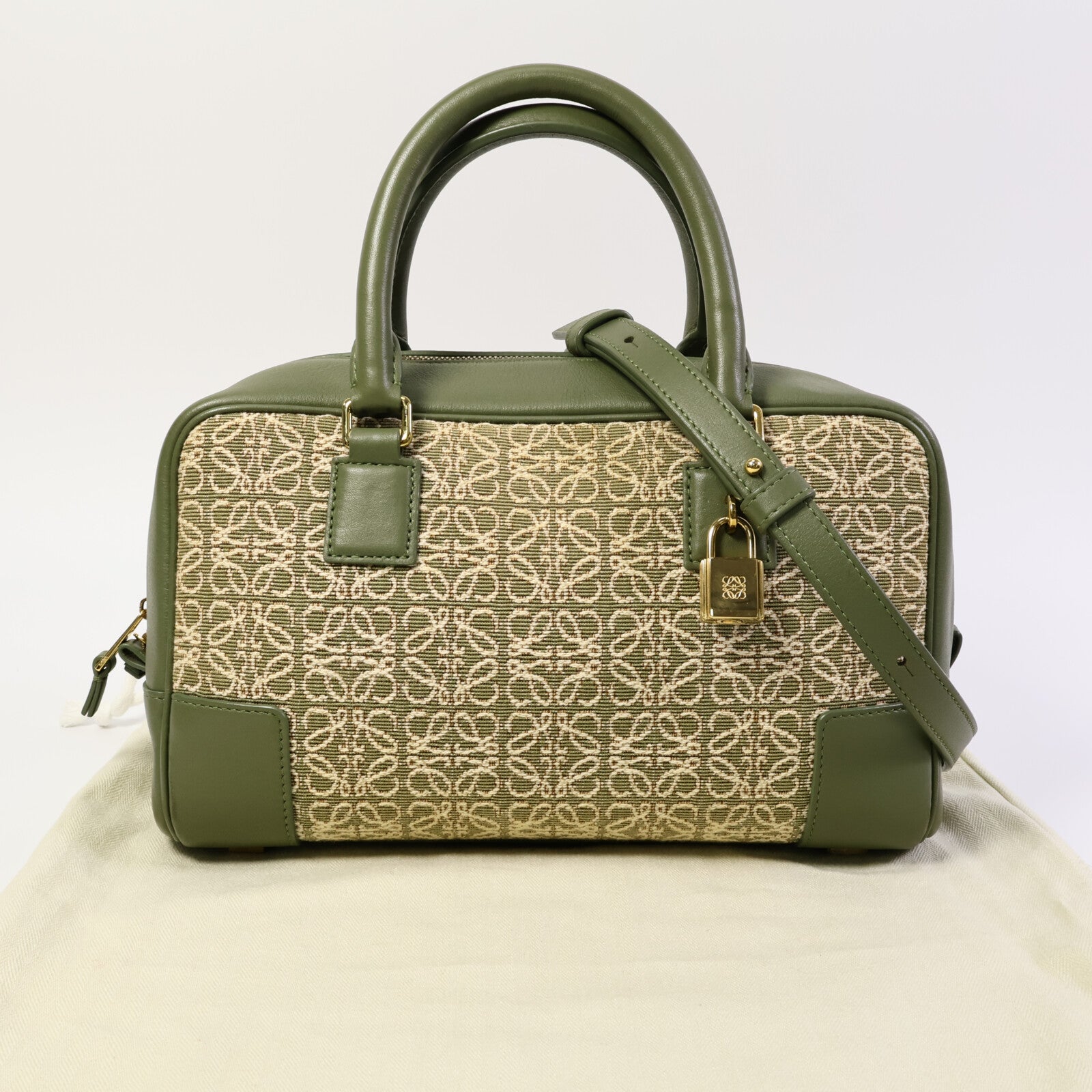 LOEWE 帆布Amazona 23手挽肩背兩用袋