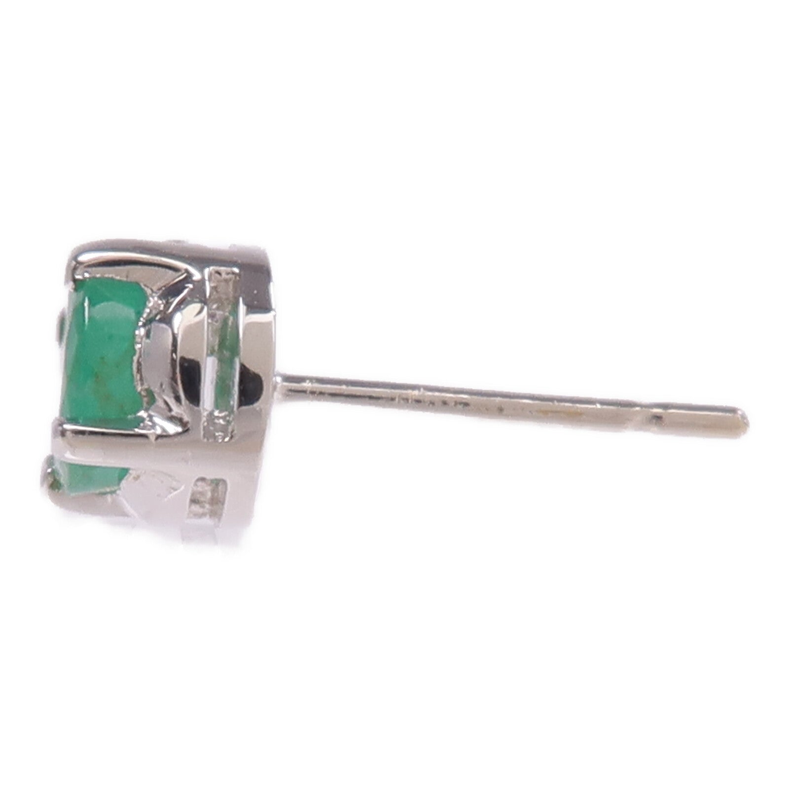 JEWELRY 18K白金Emerald Earrings綠寶石耳環